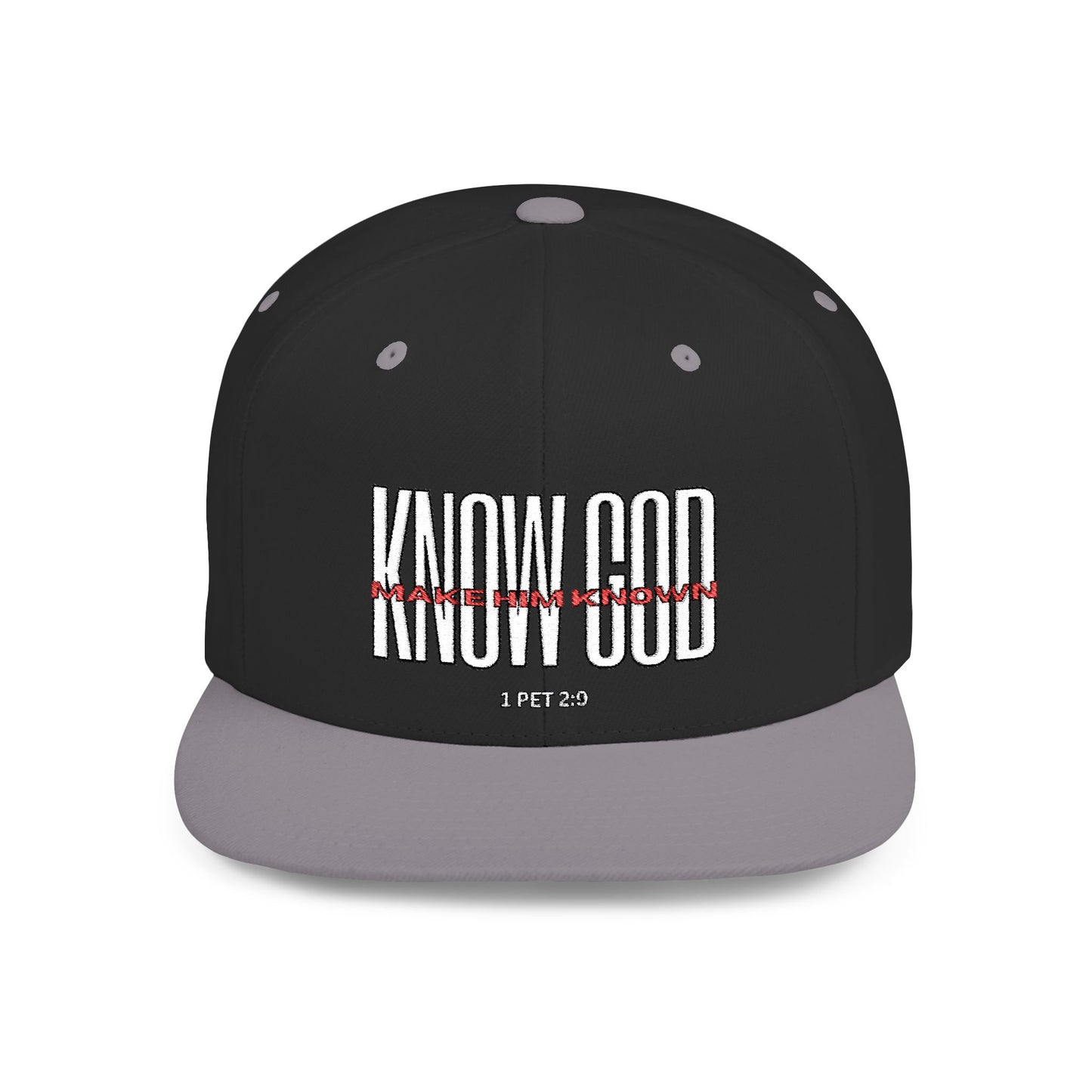 KNOW GOD Flat Bill Snapback Cap