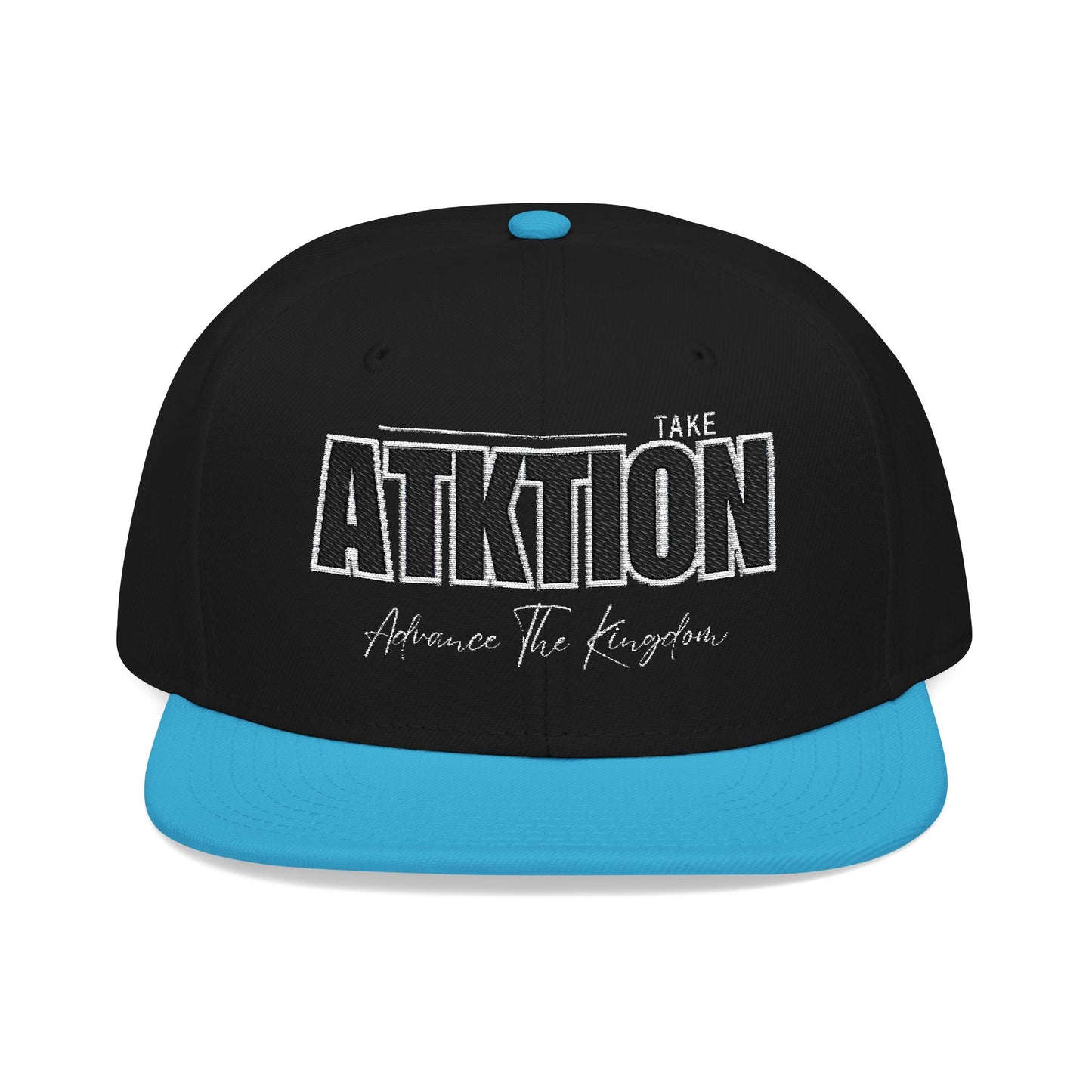 Embroidered Snapback Cap - ATK Statement Hat (Bold Colors)