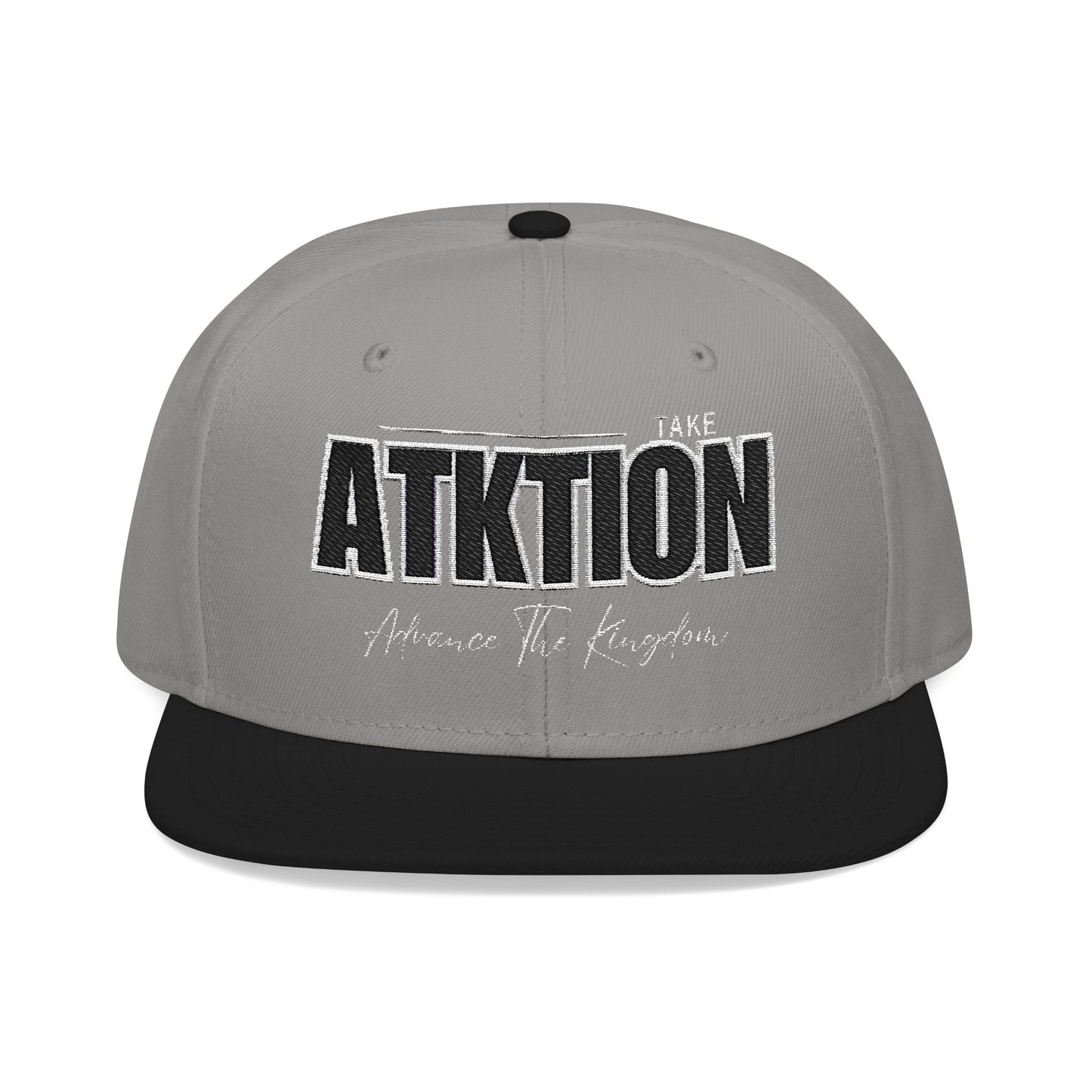 Embroidered Snapback Cap - ATK Statement Hat (Bold Colors)