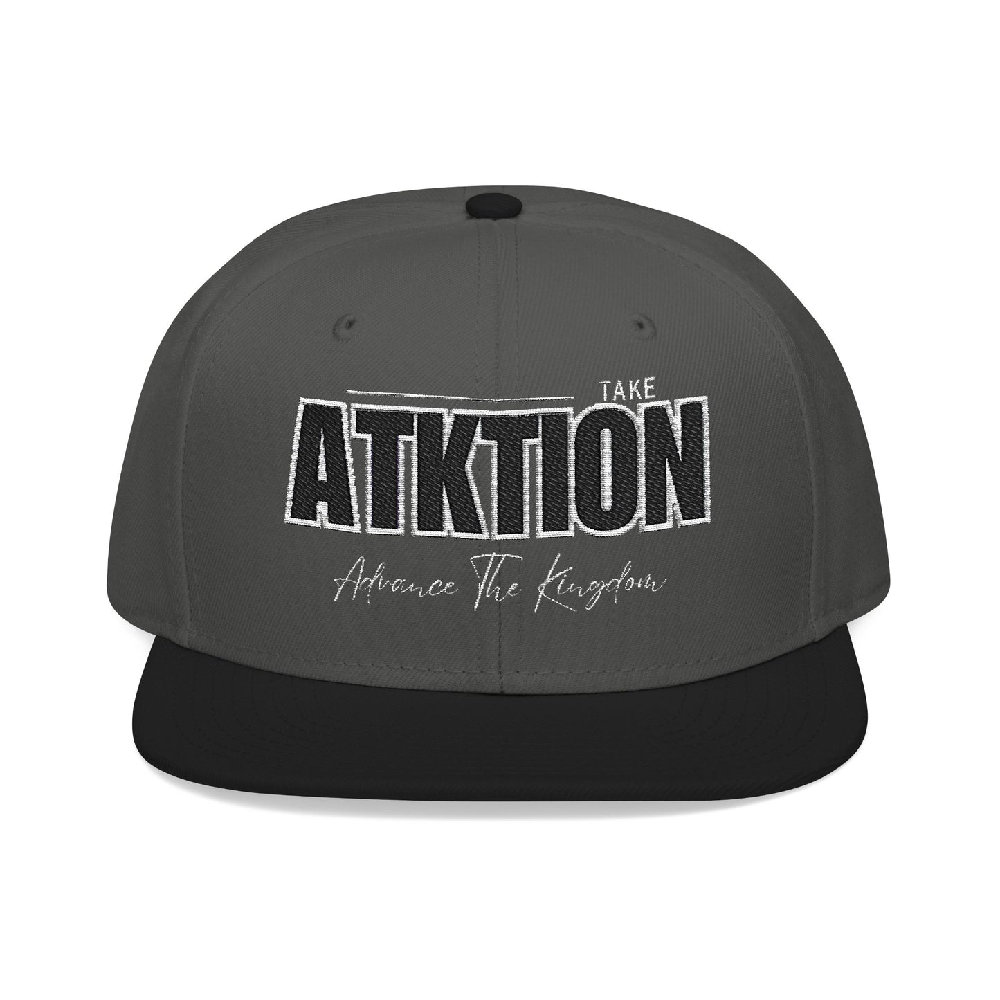 Embroidered Snapback Cap - ATK Statement Hat (Bold Colors)
