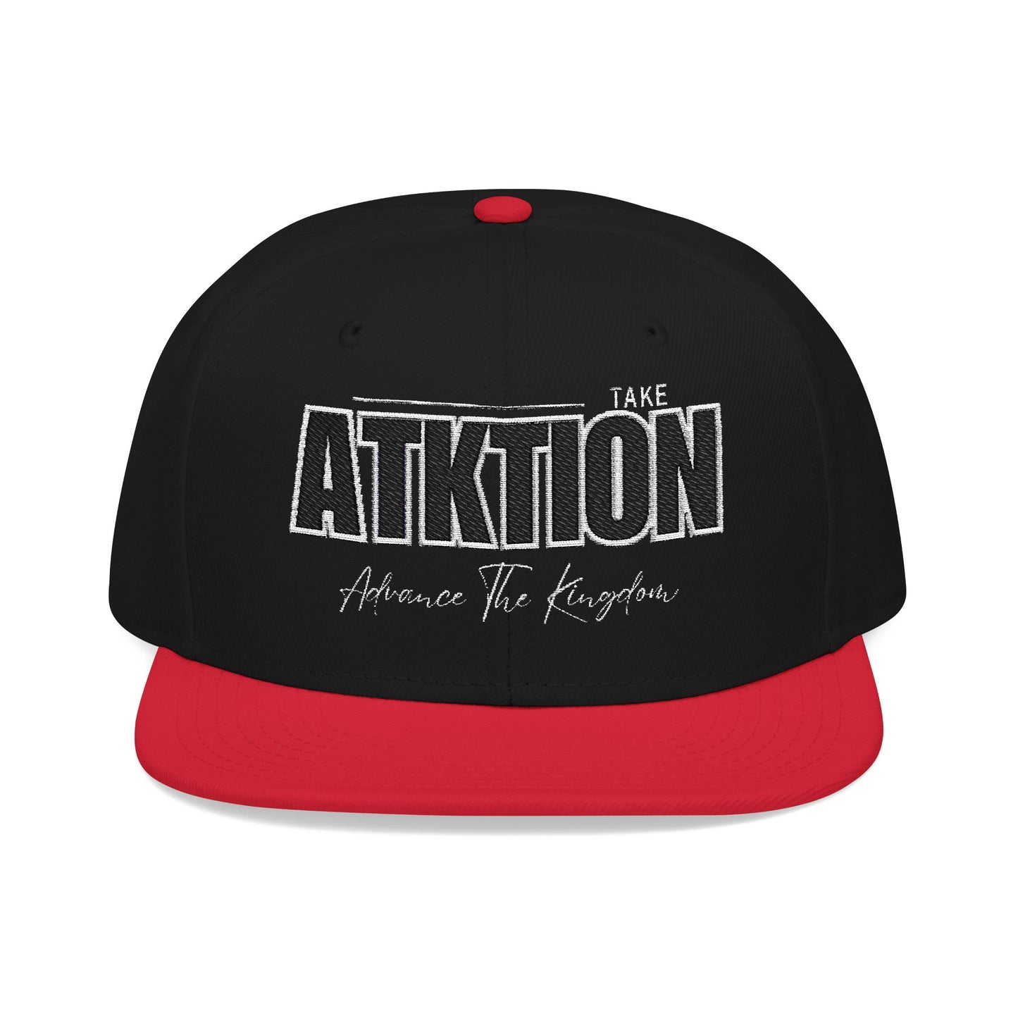 Embroidered Snapback Cap - ATK Statement Hat (Bold Colors)