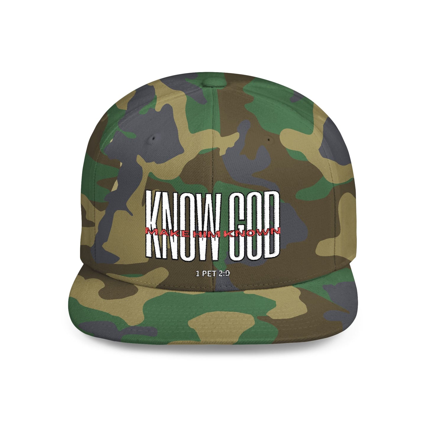 KNOW GOD Flat Bill Snapback Cap