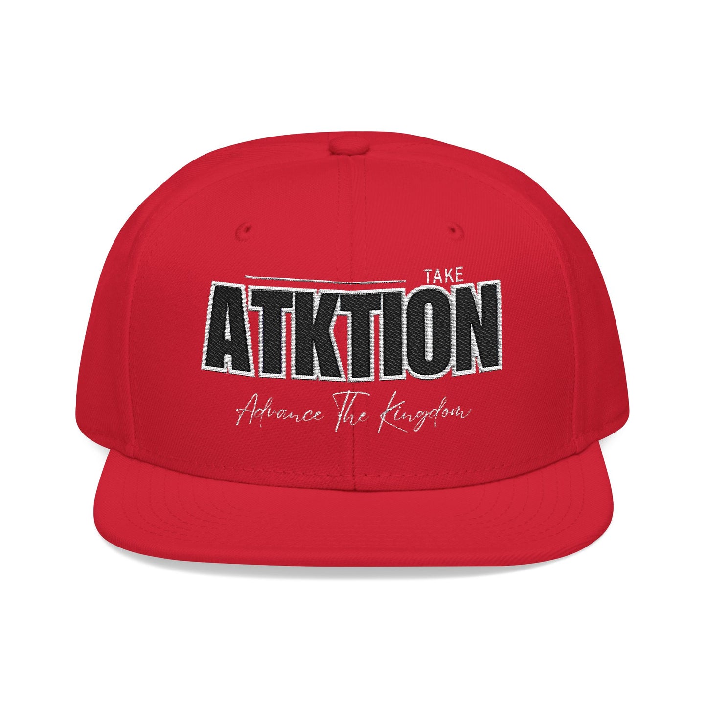 Embroidered Snapback Cap - ATK Statement Hat (Bold Colors)