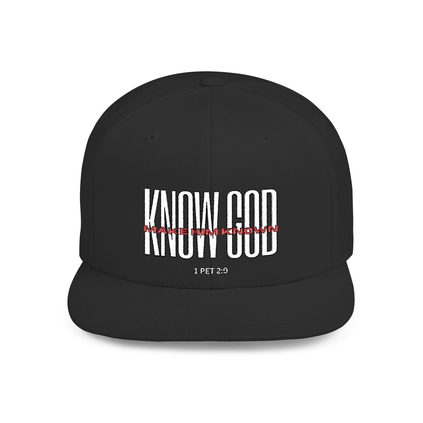 KNOW GOD Flat Bill Snapback Cap