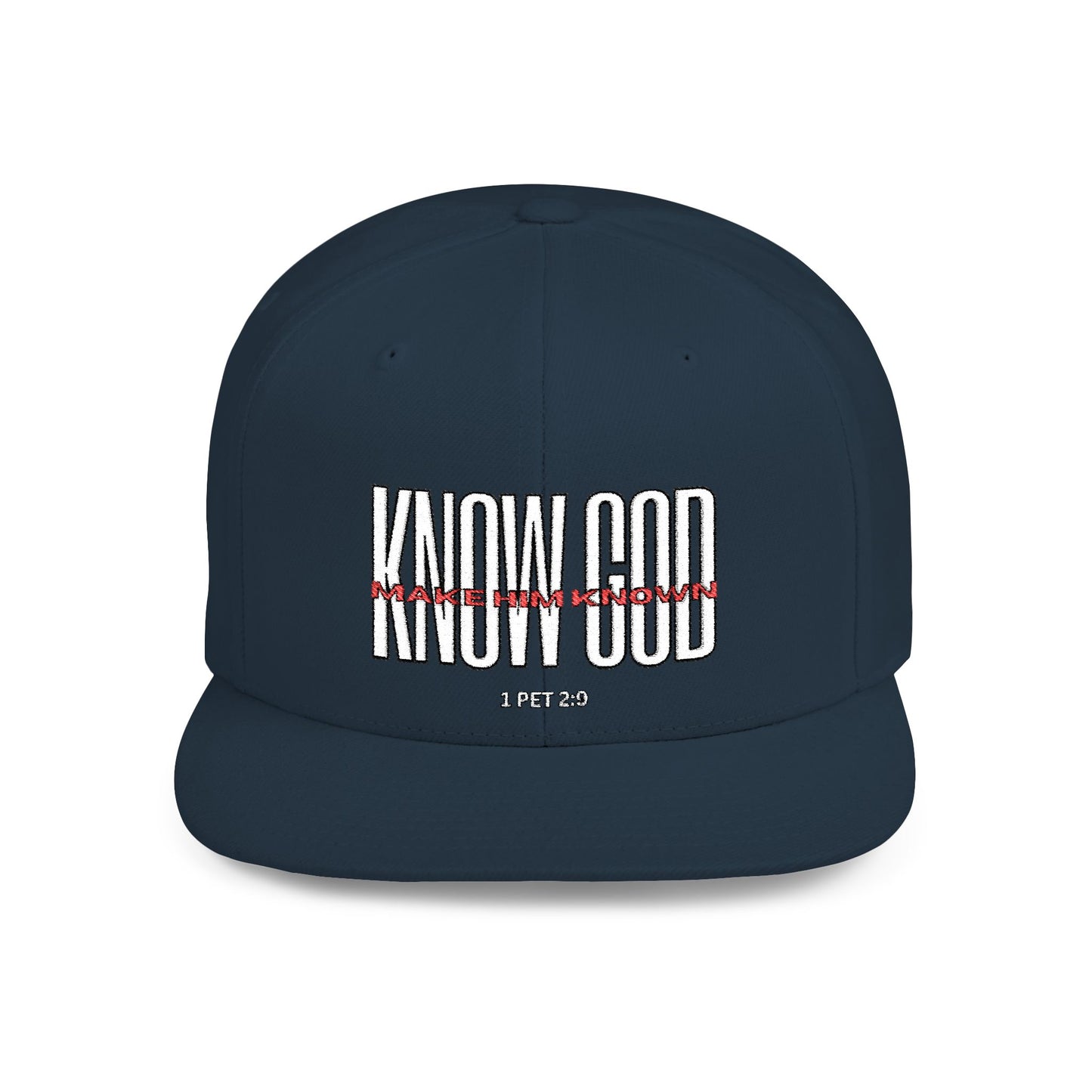 KNOW GOD Flat Bill Snapback Cap