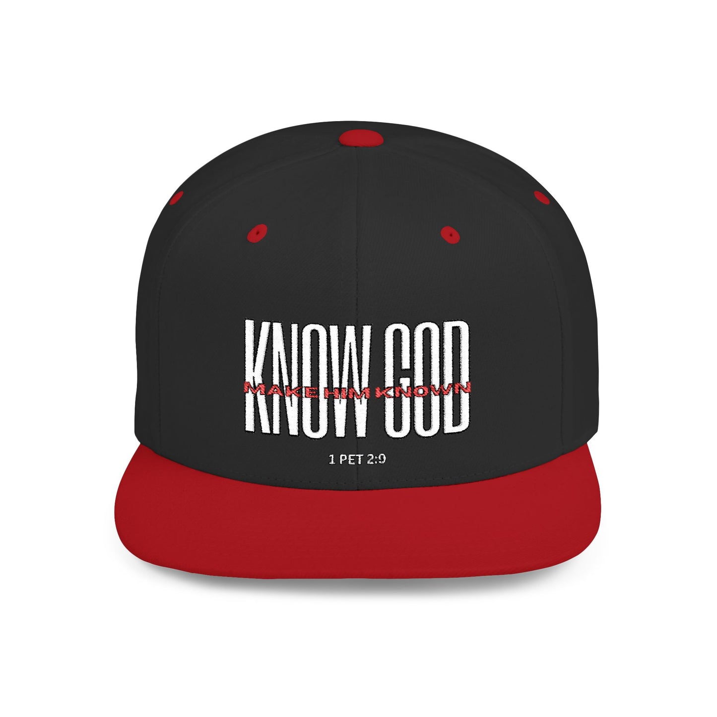 KNOW GOD Flat Bill Snapback Cap