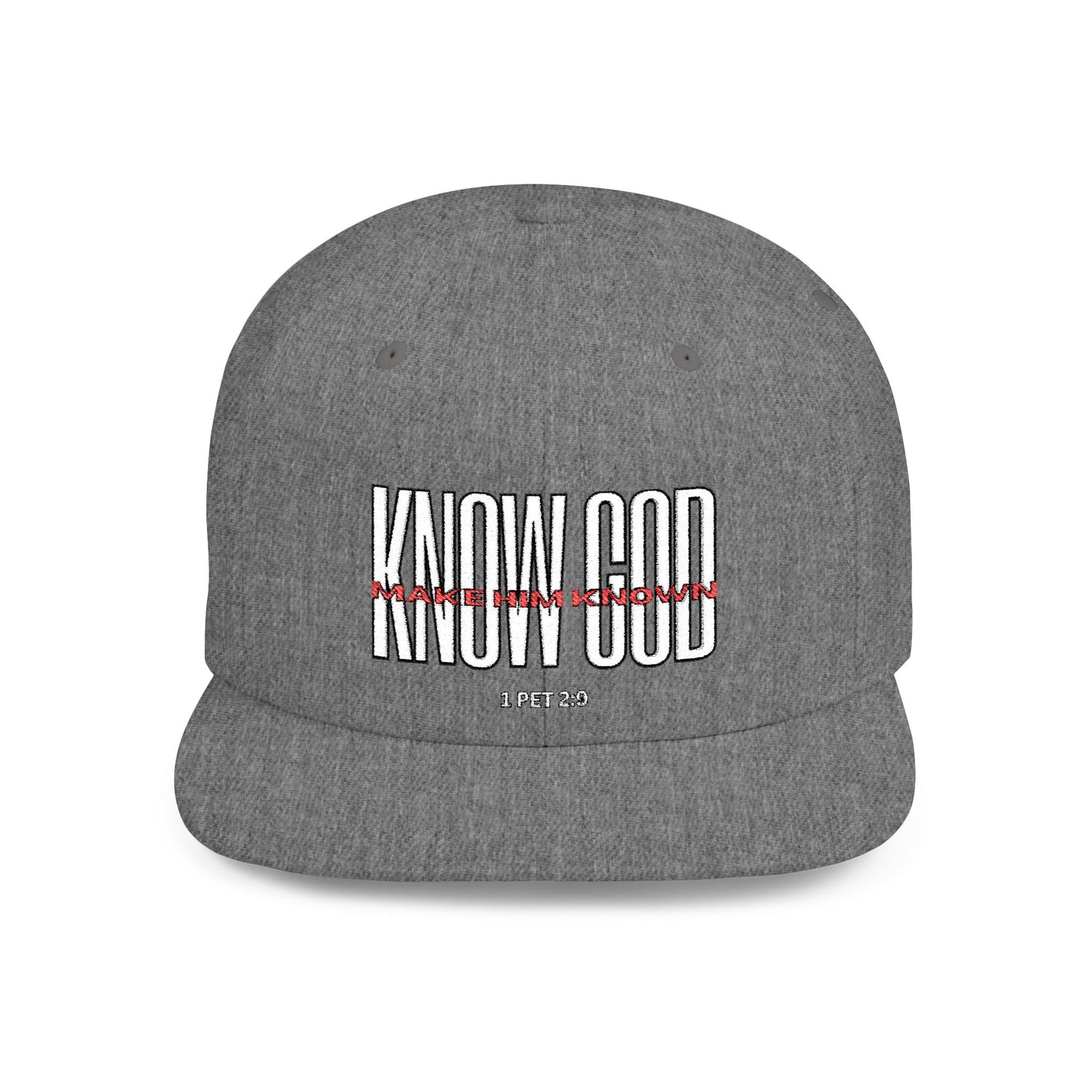 KNOW GOD Flat Bill Snapback Cap