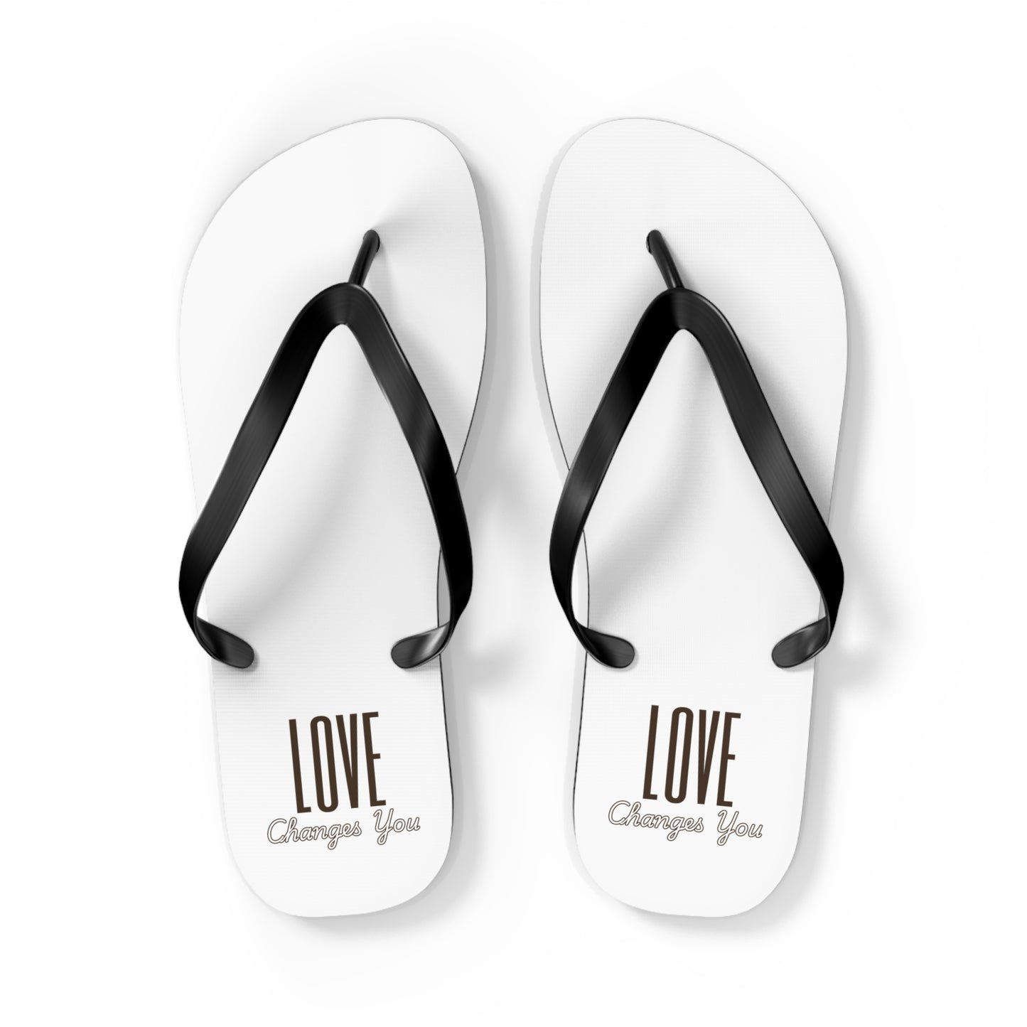 Love Changes You Flip Flops
