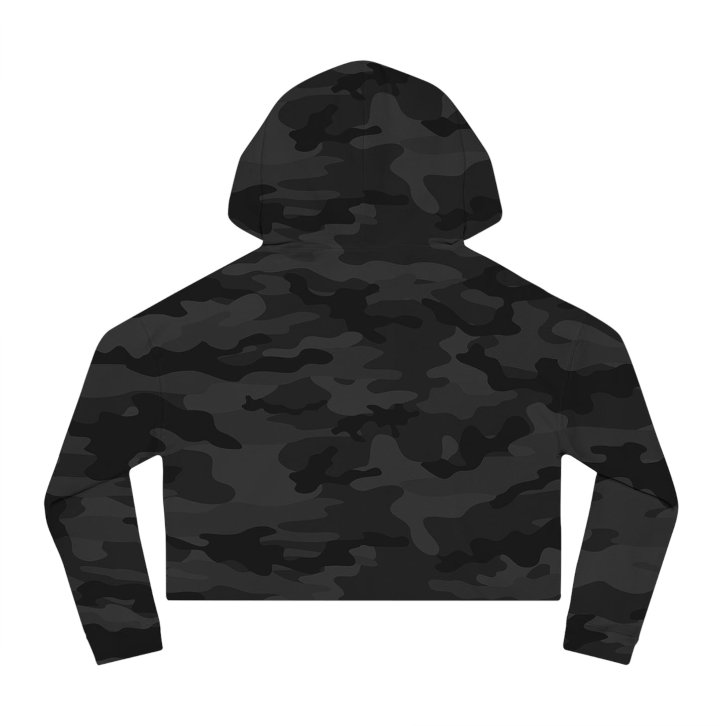 daughter’s outline font Cropped Hooded Sweatshirt