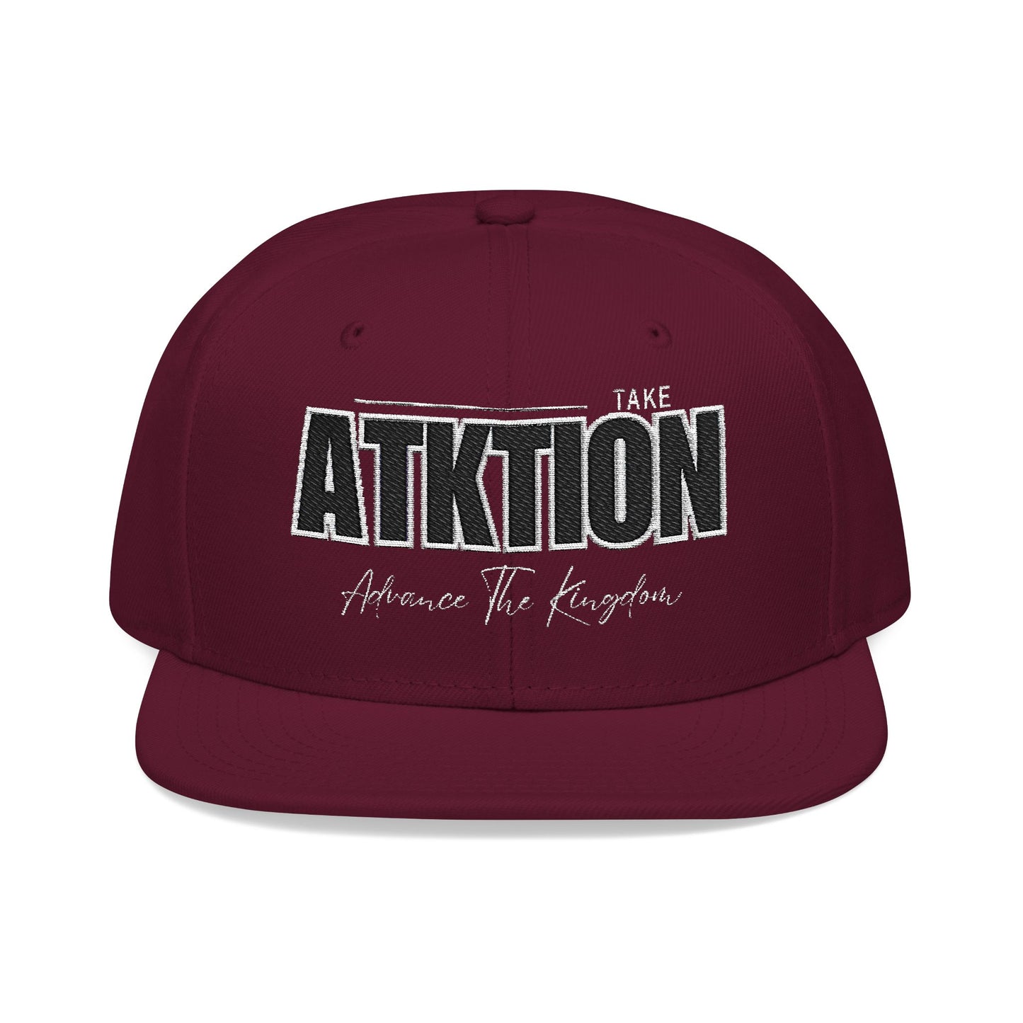 Embroidered Snapback Cap - ATK Statement Hat (Bold Colors)