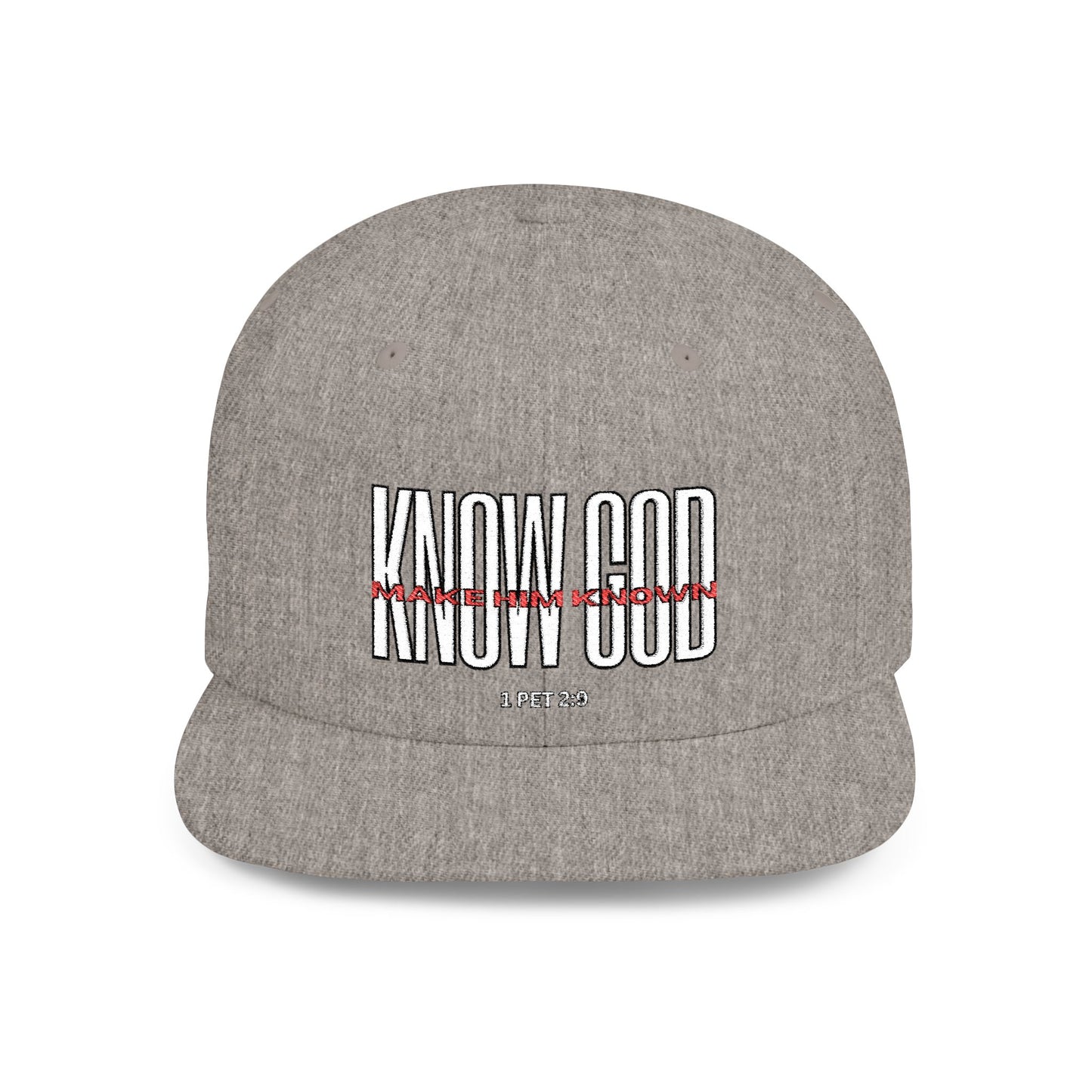 KNOW GOD Flat Bill Snapback Cap