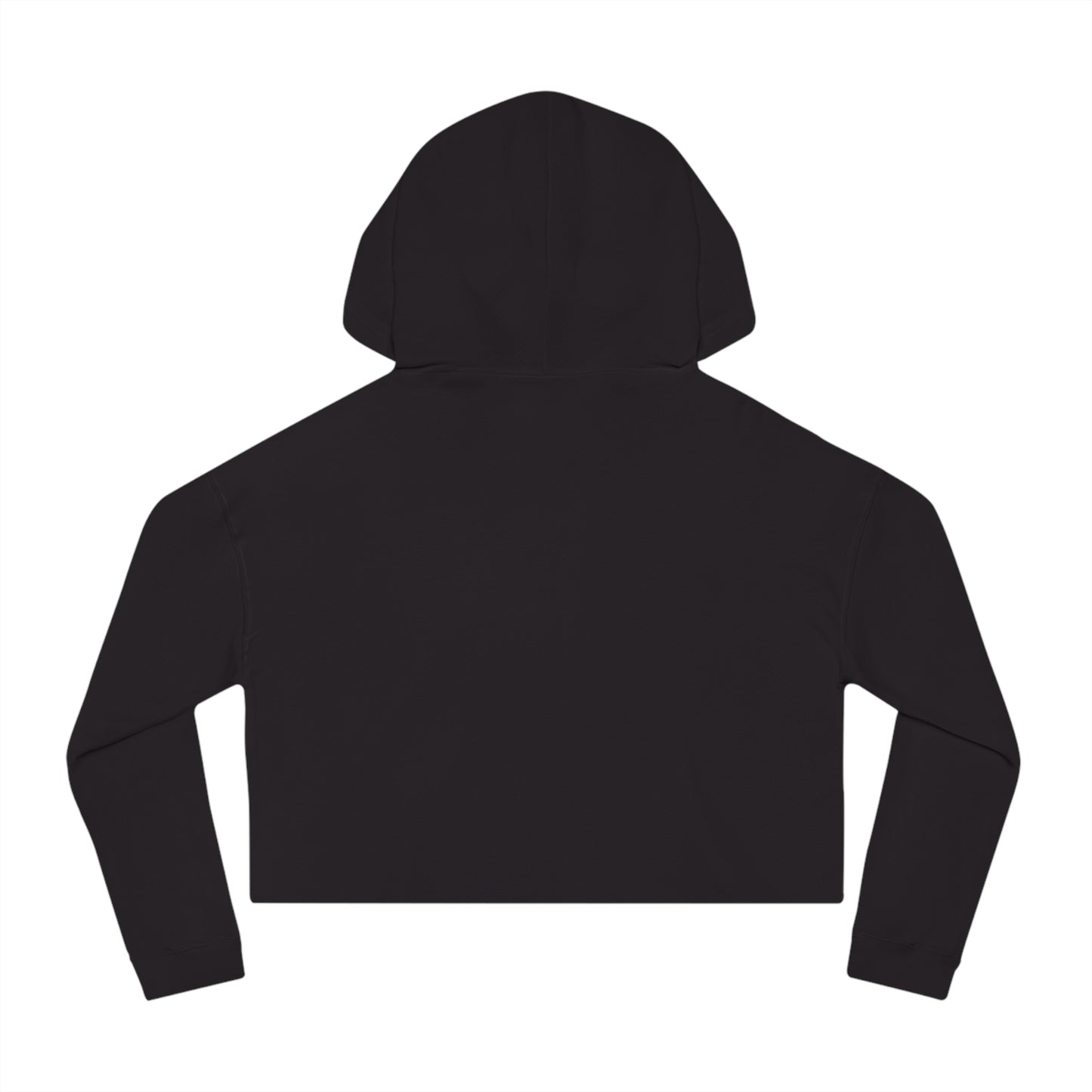 daughter’s outline font Cropped Hooded Sweatshirt