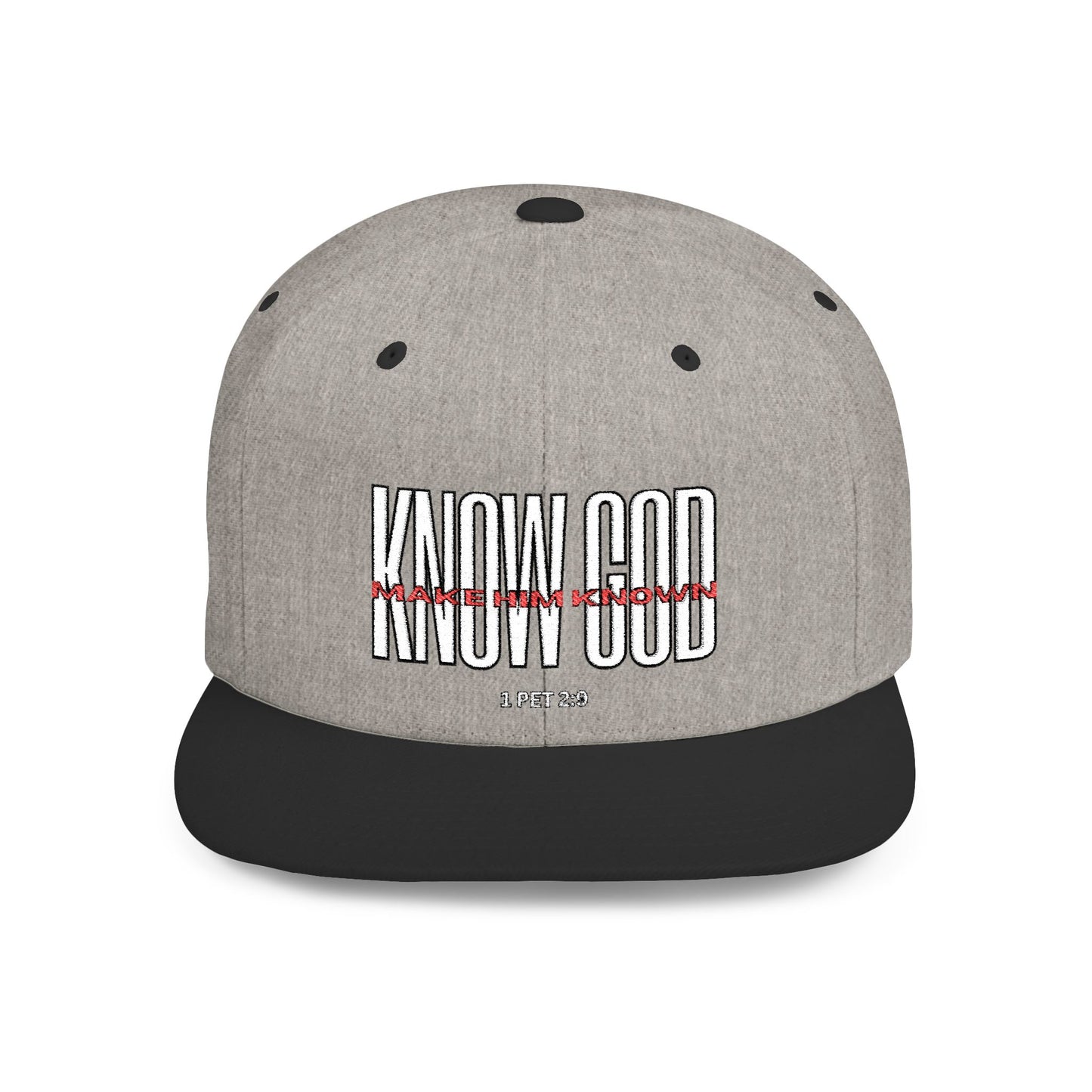 KNOW GOD Flat Bill Snapback Cap