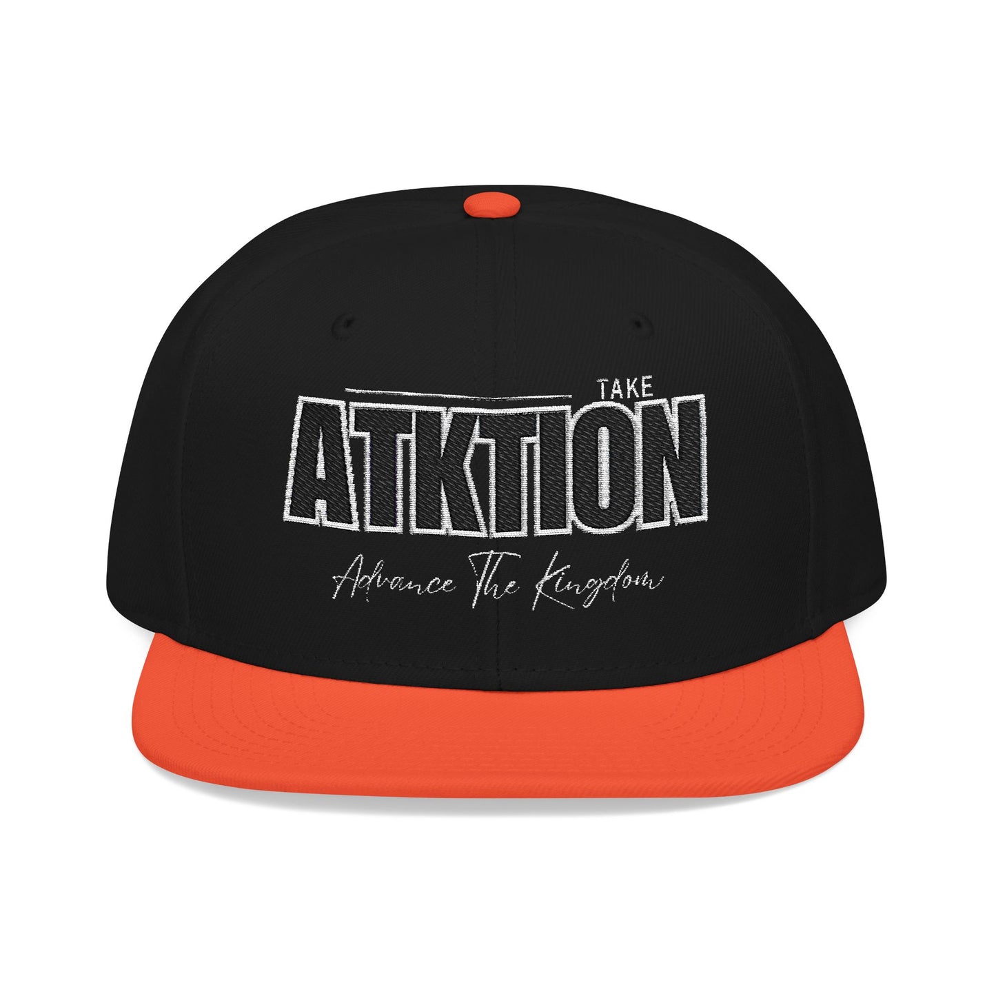 Embroidered Snapback Cap - ATK Statement Hat (Bold Colors)