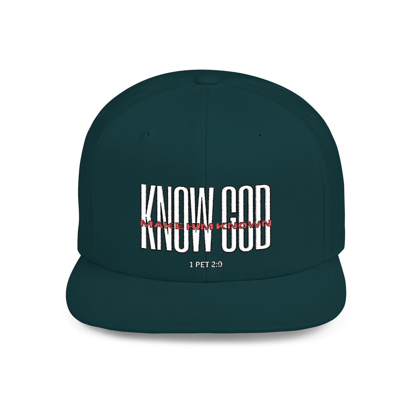 KNOW GOD Flat Bill Snapback Cap