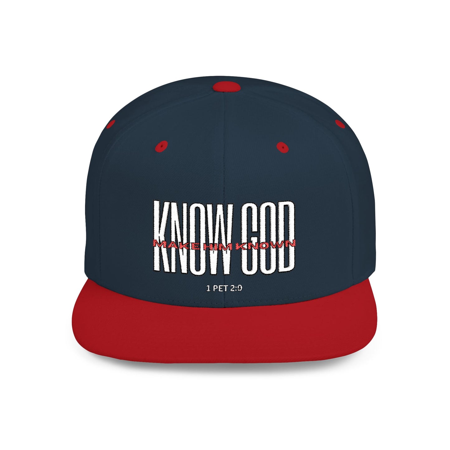 KNOW GOD Flat Bill Snapback Cap