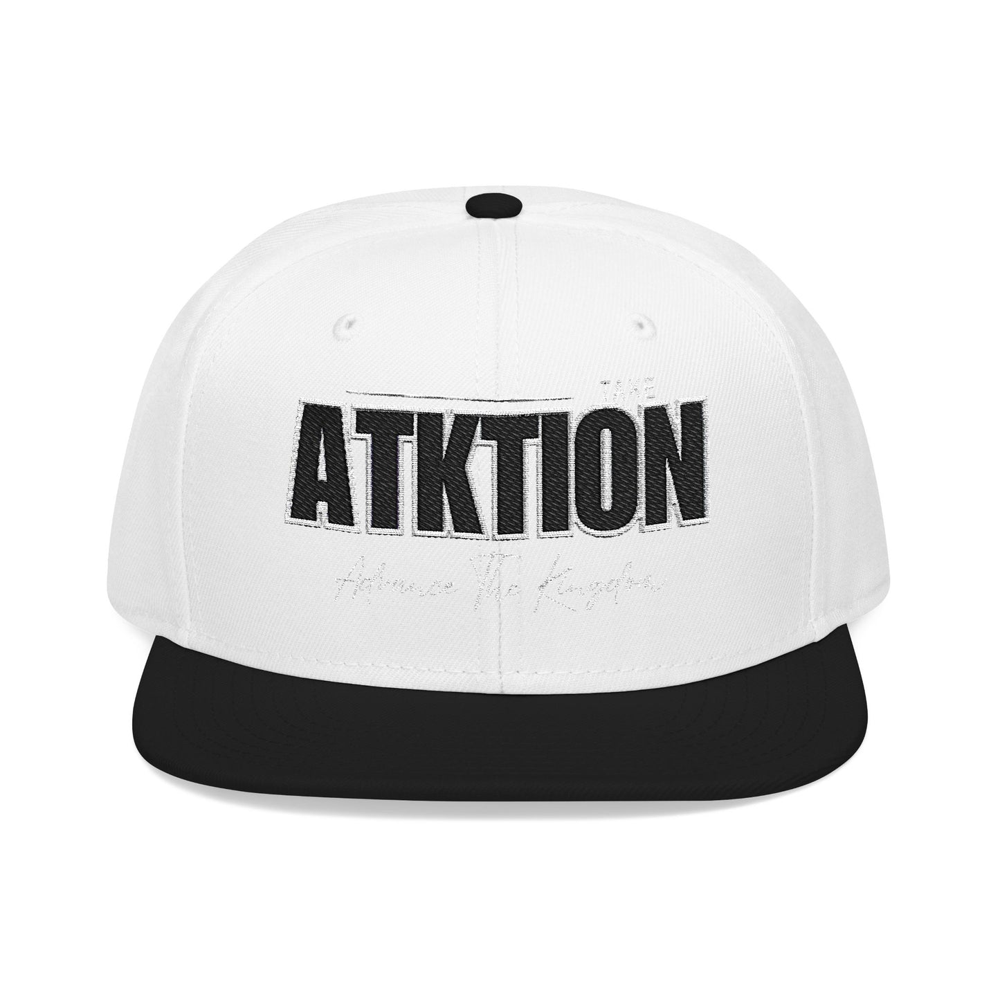 Embroidered Snapback Cap - ATK Statement Hat (Bold Colors)