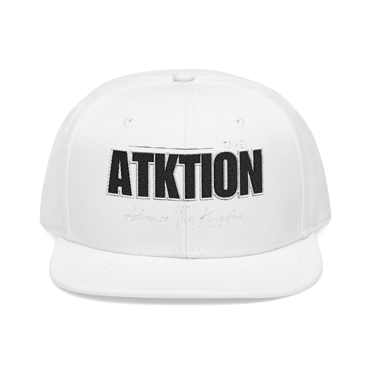 Embroidered Snapback Cap - ATK Statement Hat (Bold Colors)