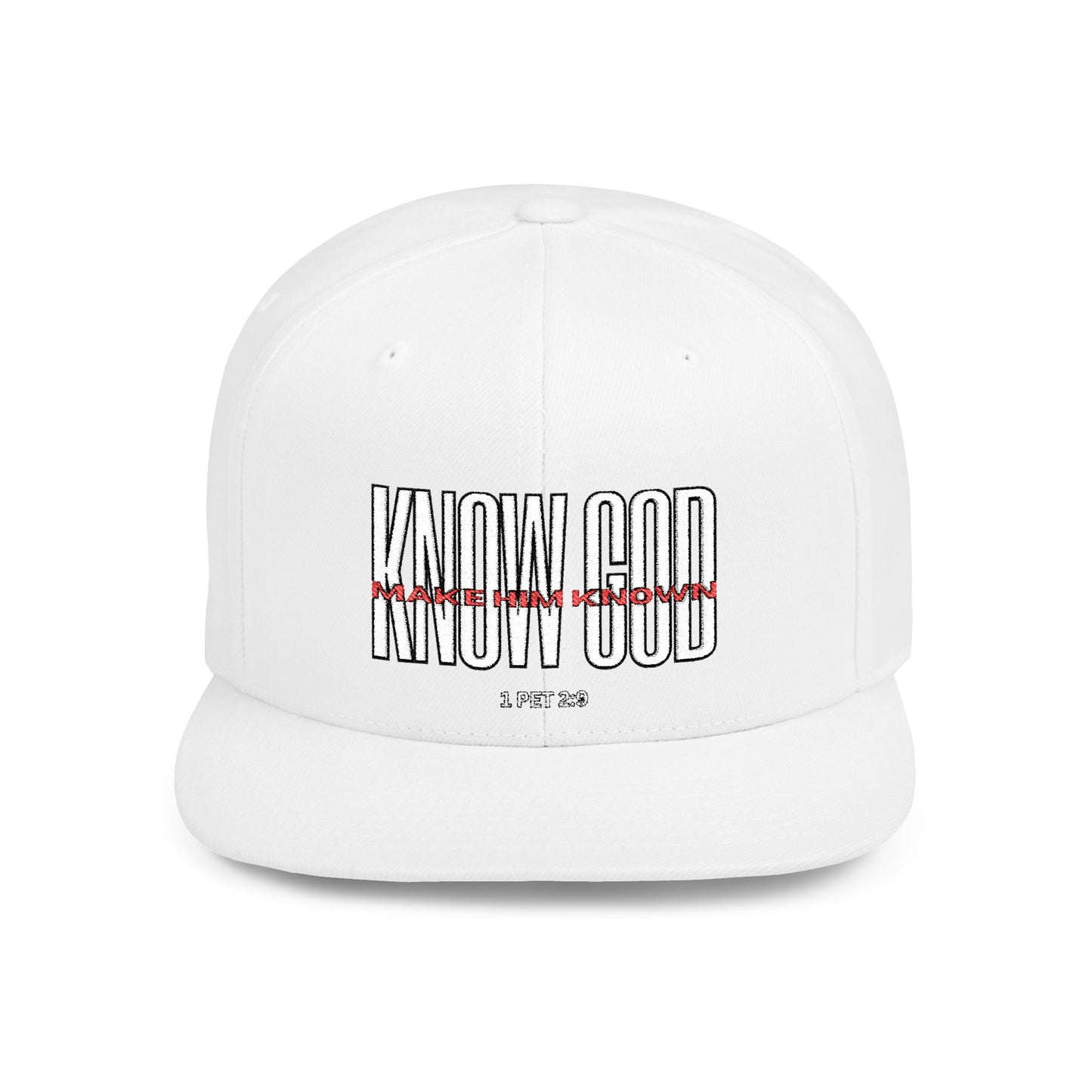 KNOW GOD Flat Bill Snapback Cap