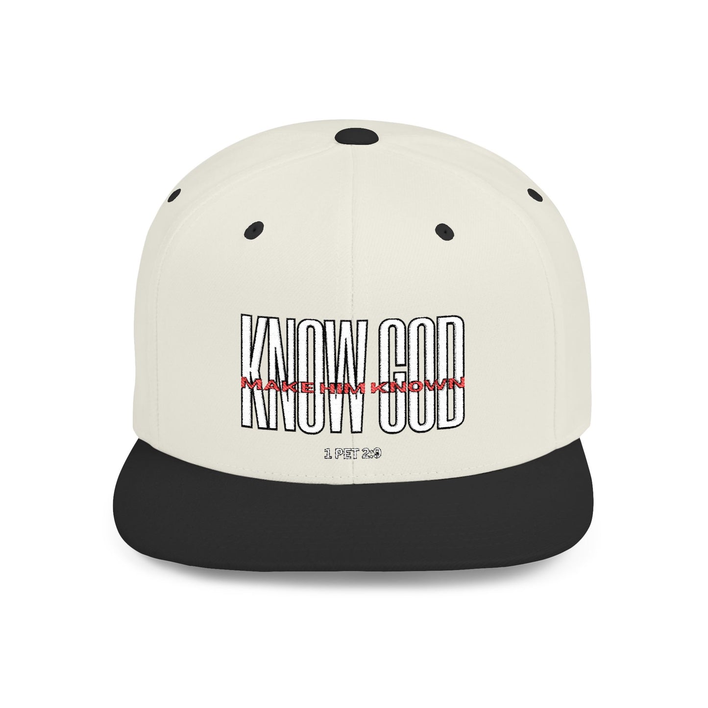 KNOW GOD Flat Bill Snapback Cap