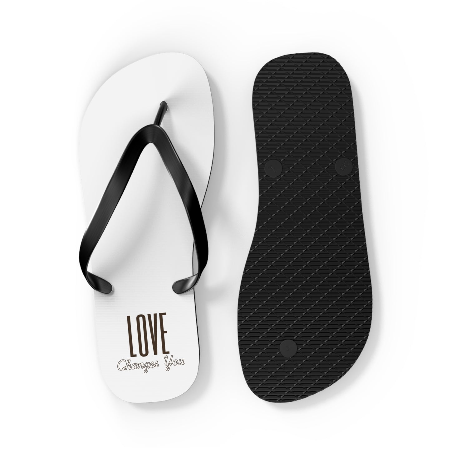 Love Changes You Flip Flops