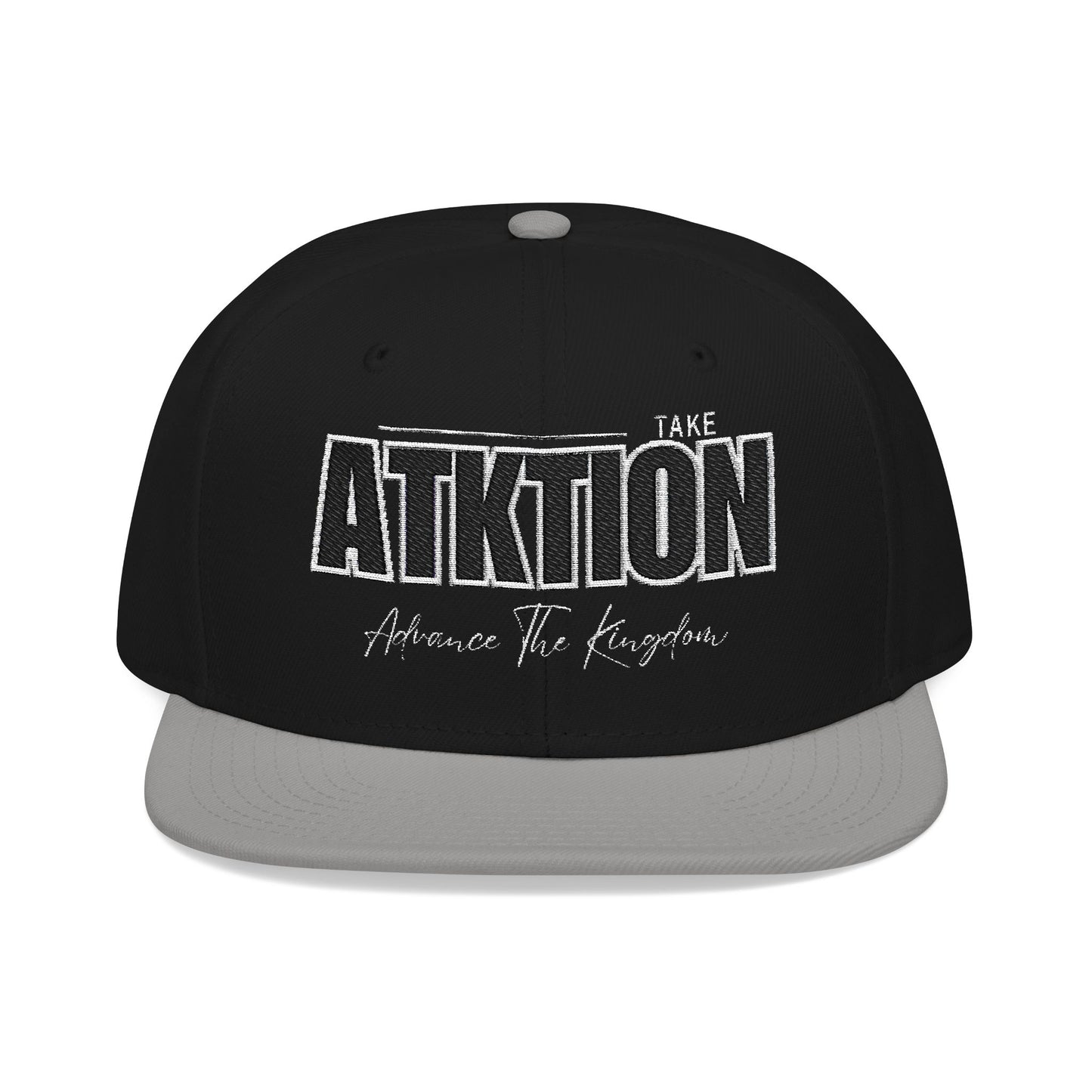 Embroidered Snapback Cap - ATK Statement Hat (Bold Colors)