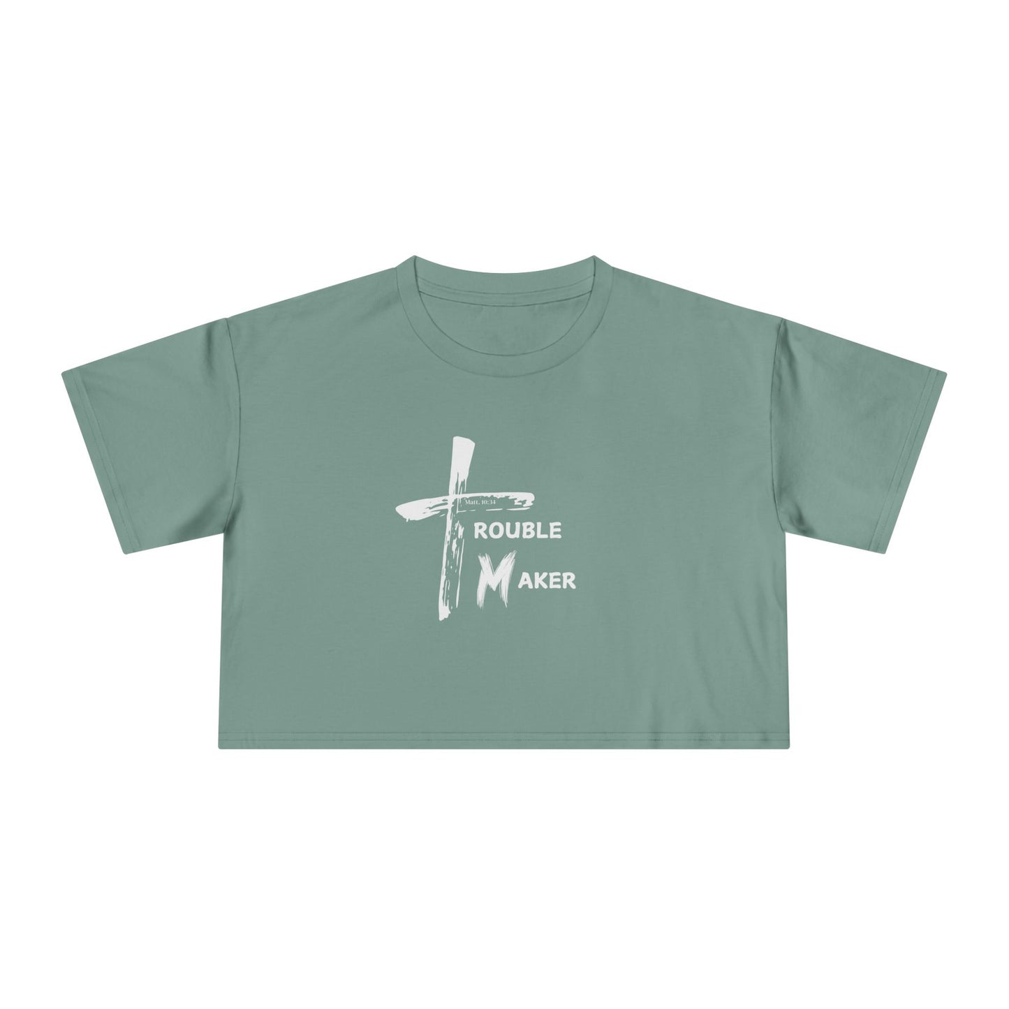 Trouble Maker Women's Crop Tee