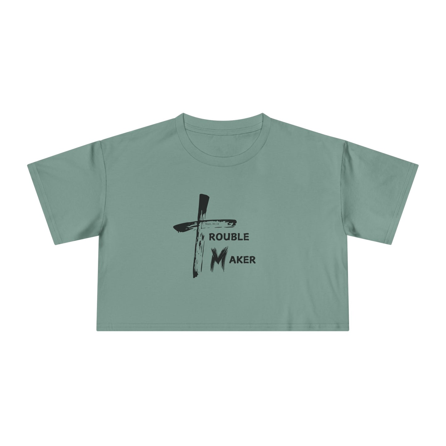 Trouble Maker Women's Crop Tee
