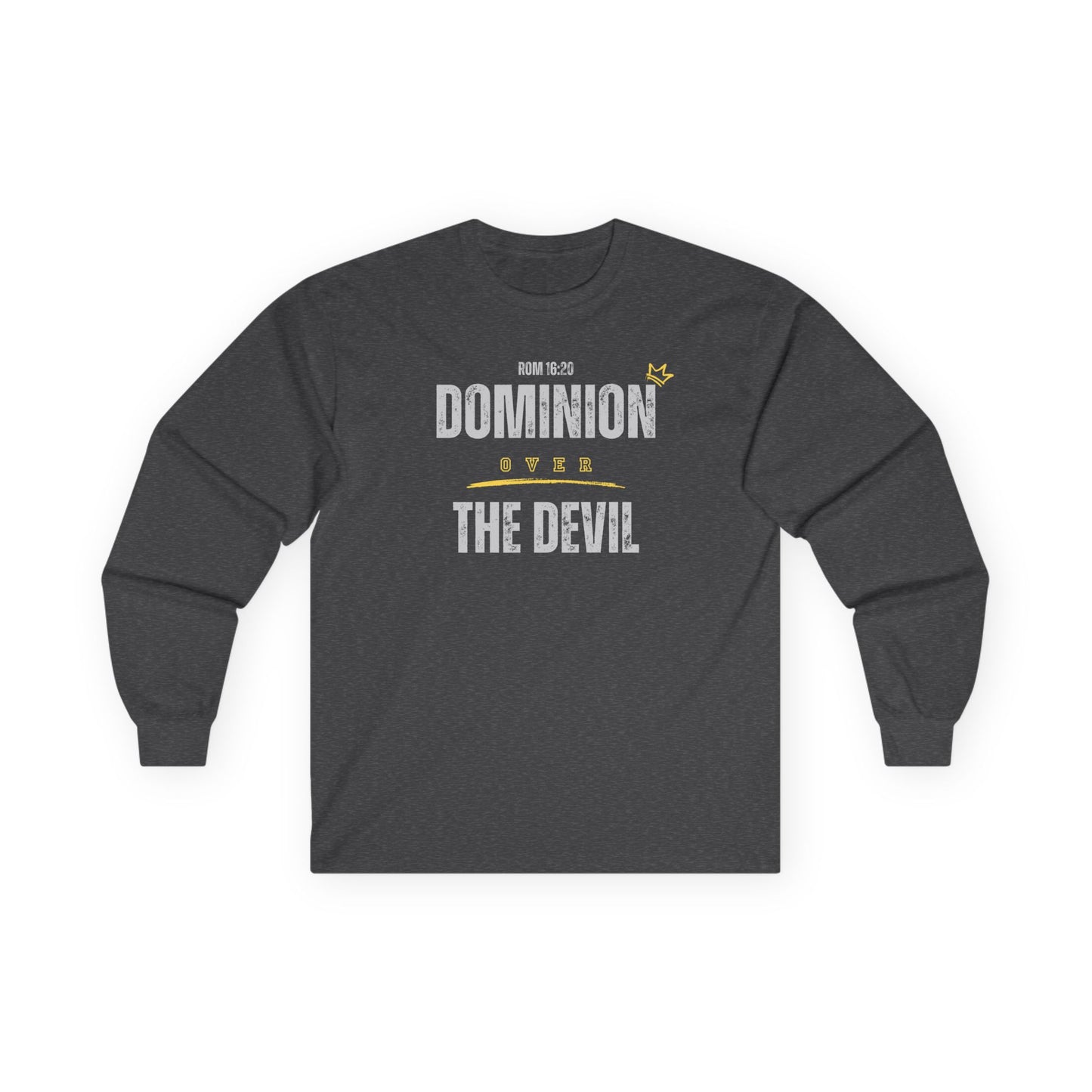 Dominion Over the Devil (Grey) - Long Sleeve Tee