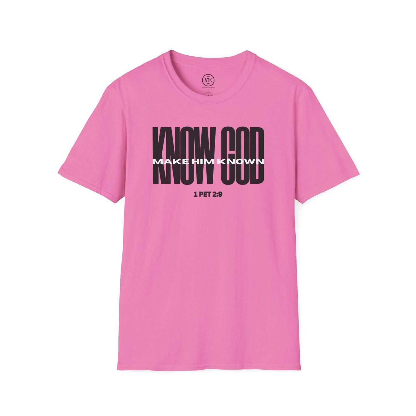 Know God Unisex Softstyle T-Shirt BLK