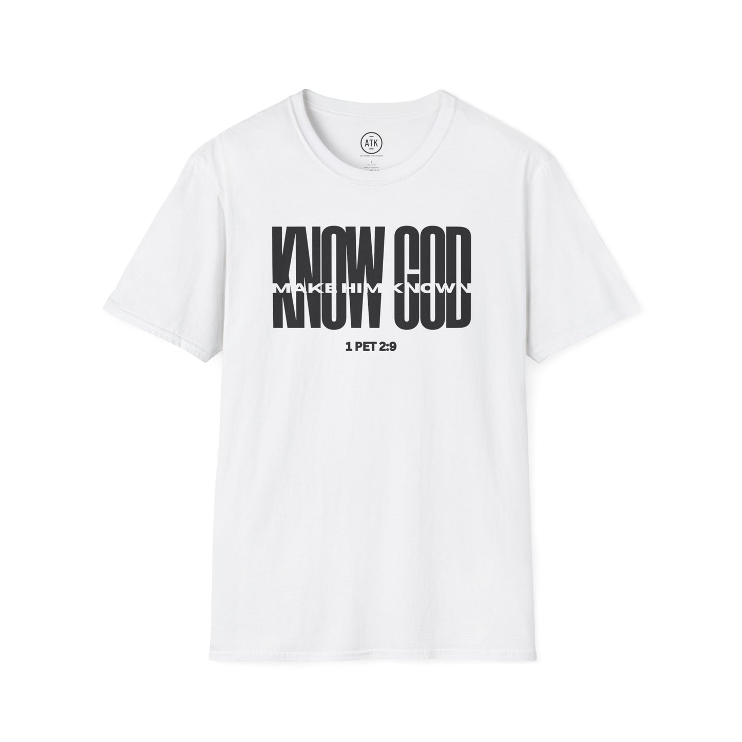 Know God Unisex Softstyle T-Shirt BLK