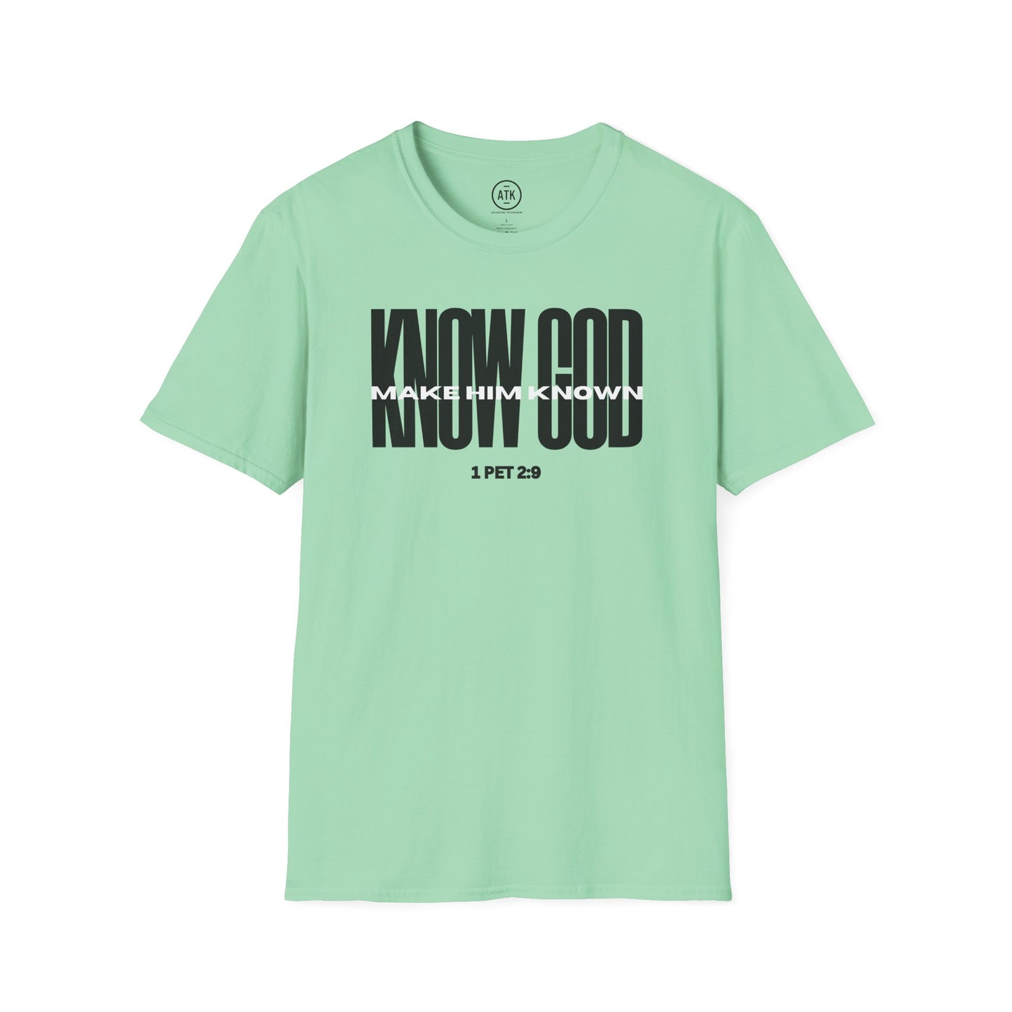 Know God Unisex Softstyle T-Shirt BLK