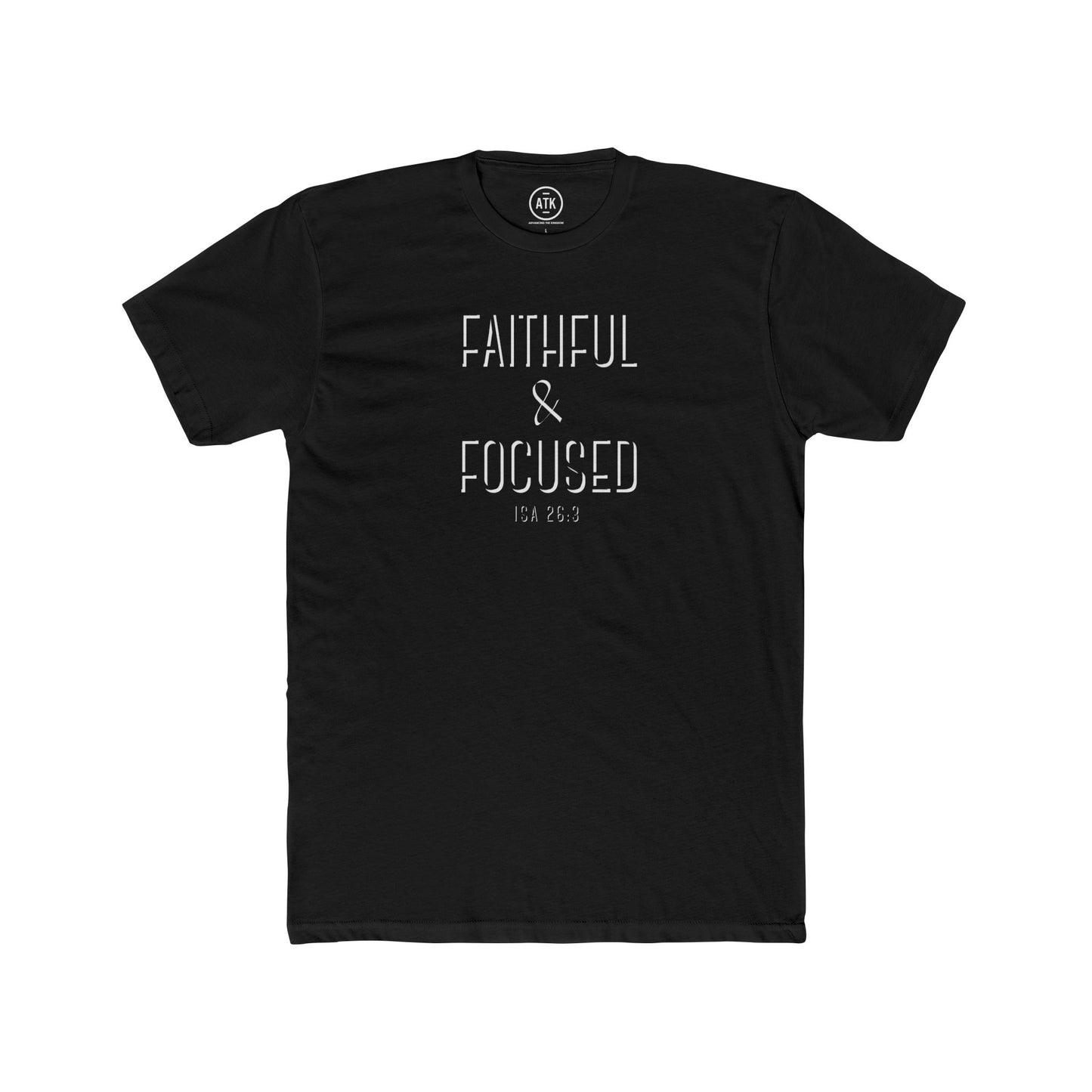 Faithful & Focused Unisex Cotton Crew Tee