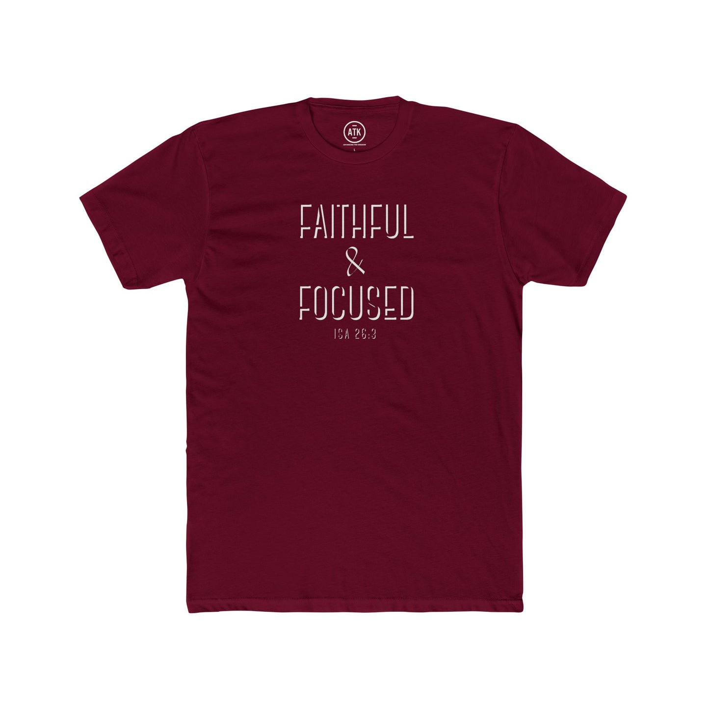 Faithful & Focused Unisex Cotton Crew Tee
