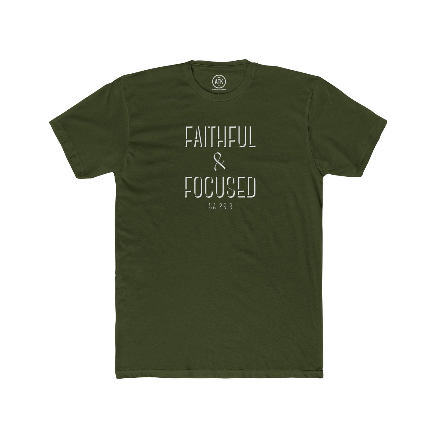 Faithful & Focused Unisex Cotton Crew Tee