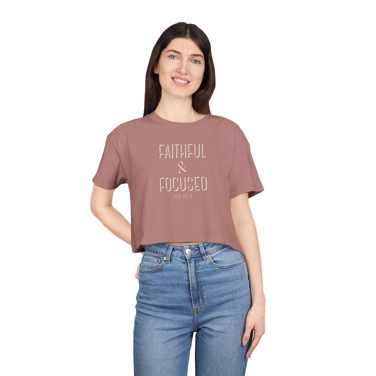 Faithful & Focused Women's Crop Tee