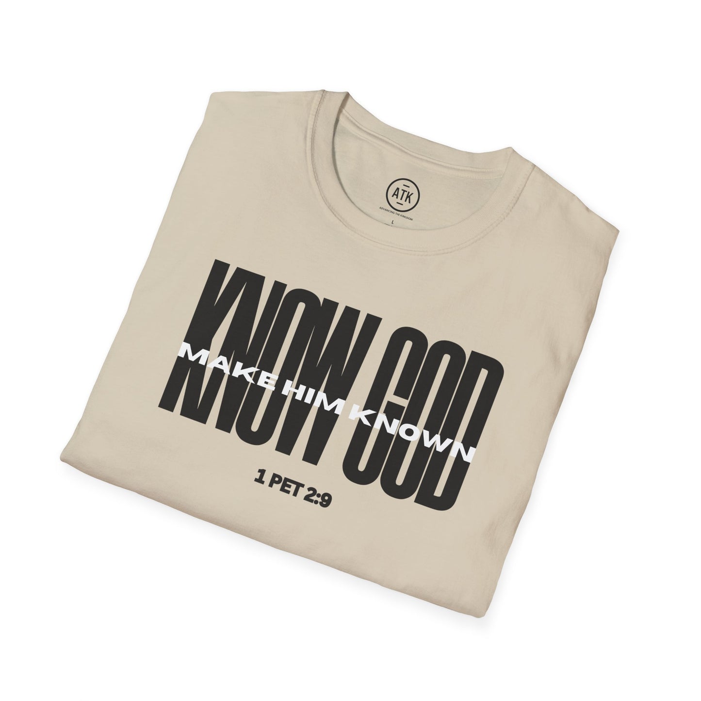 Know God Unisex Softstyle T-Shirt BLK