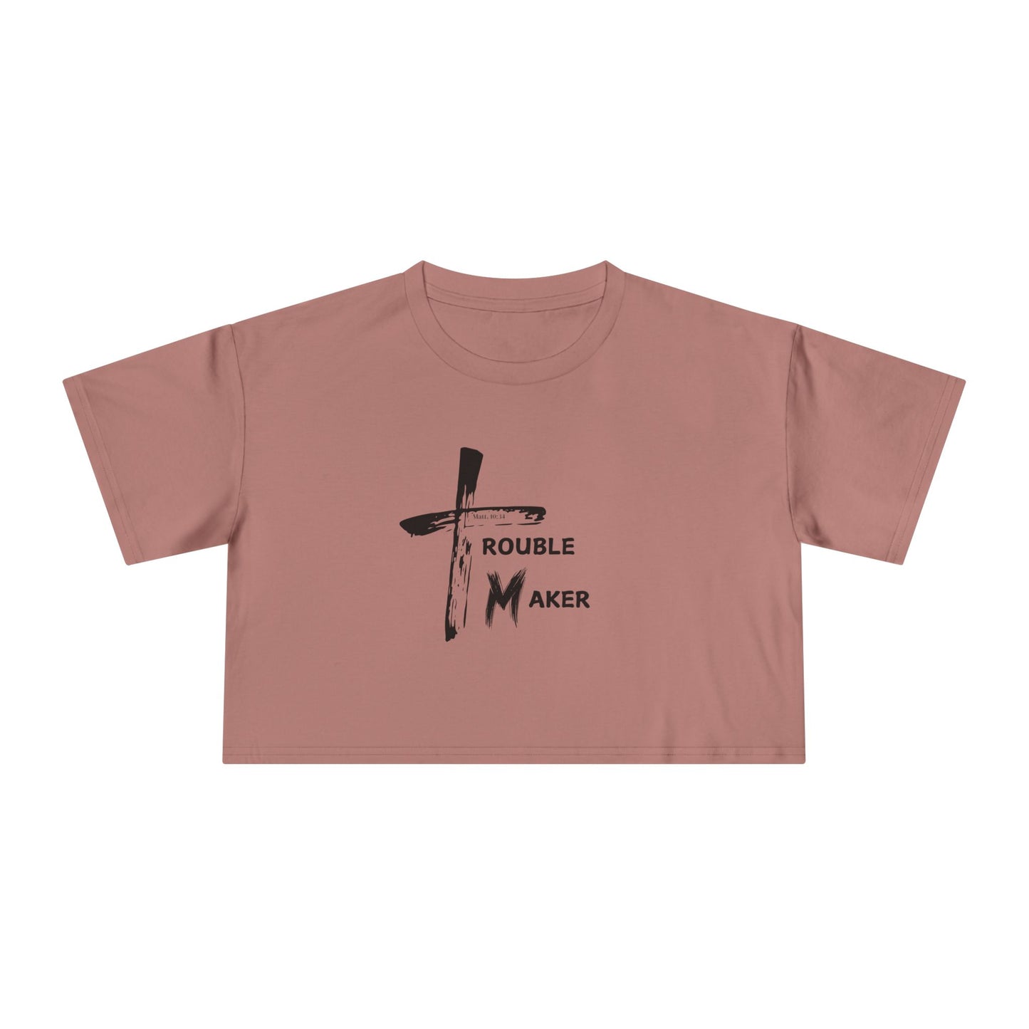Trouble Maker Women's Crop Tee