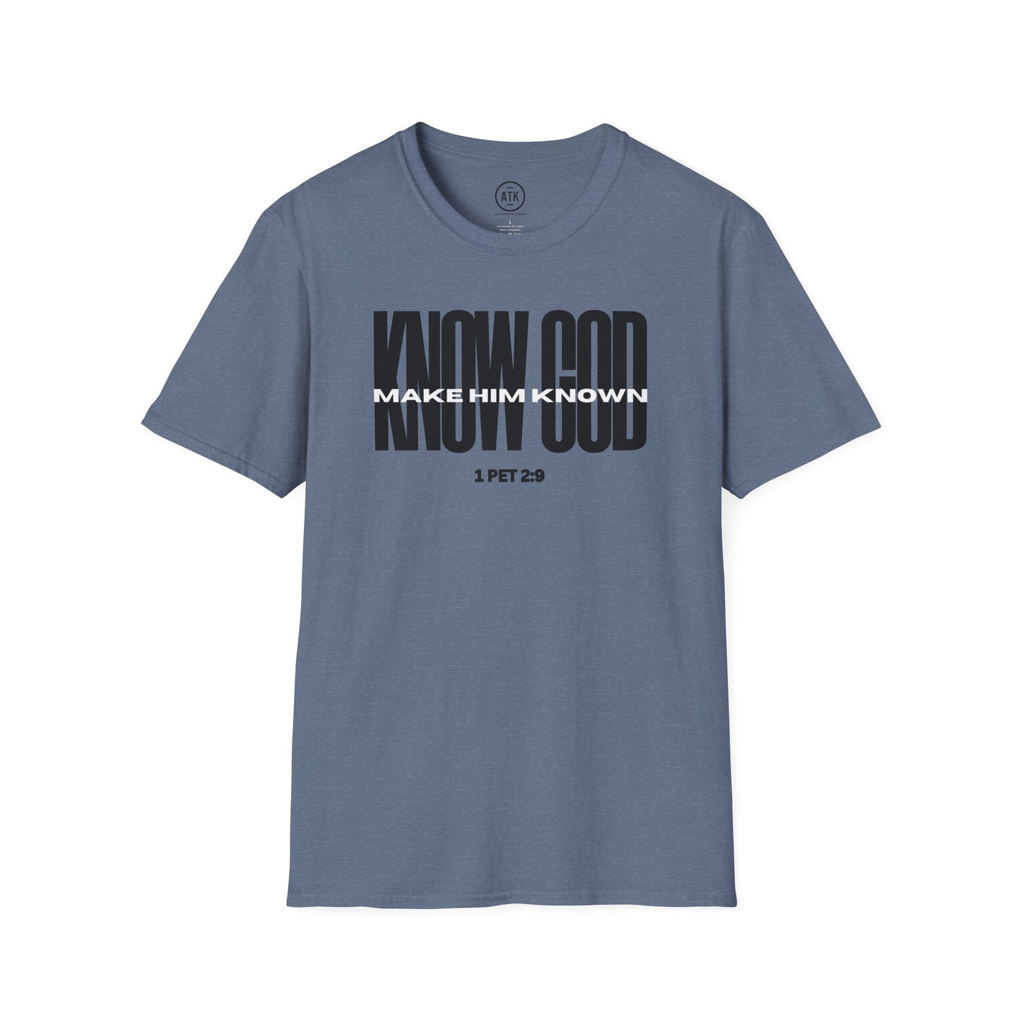 Know God Unisex Softstyle T-Shirt BLK