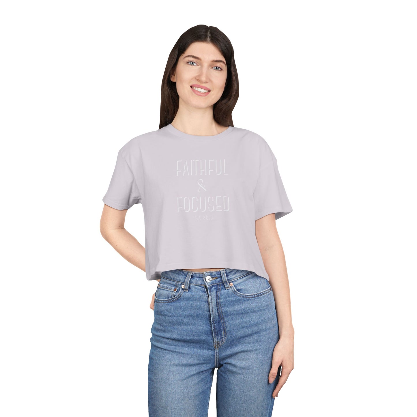 Faithful & Focused Women's Crop Tee