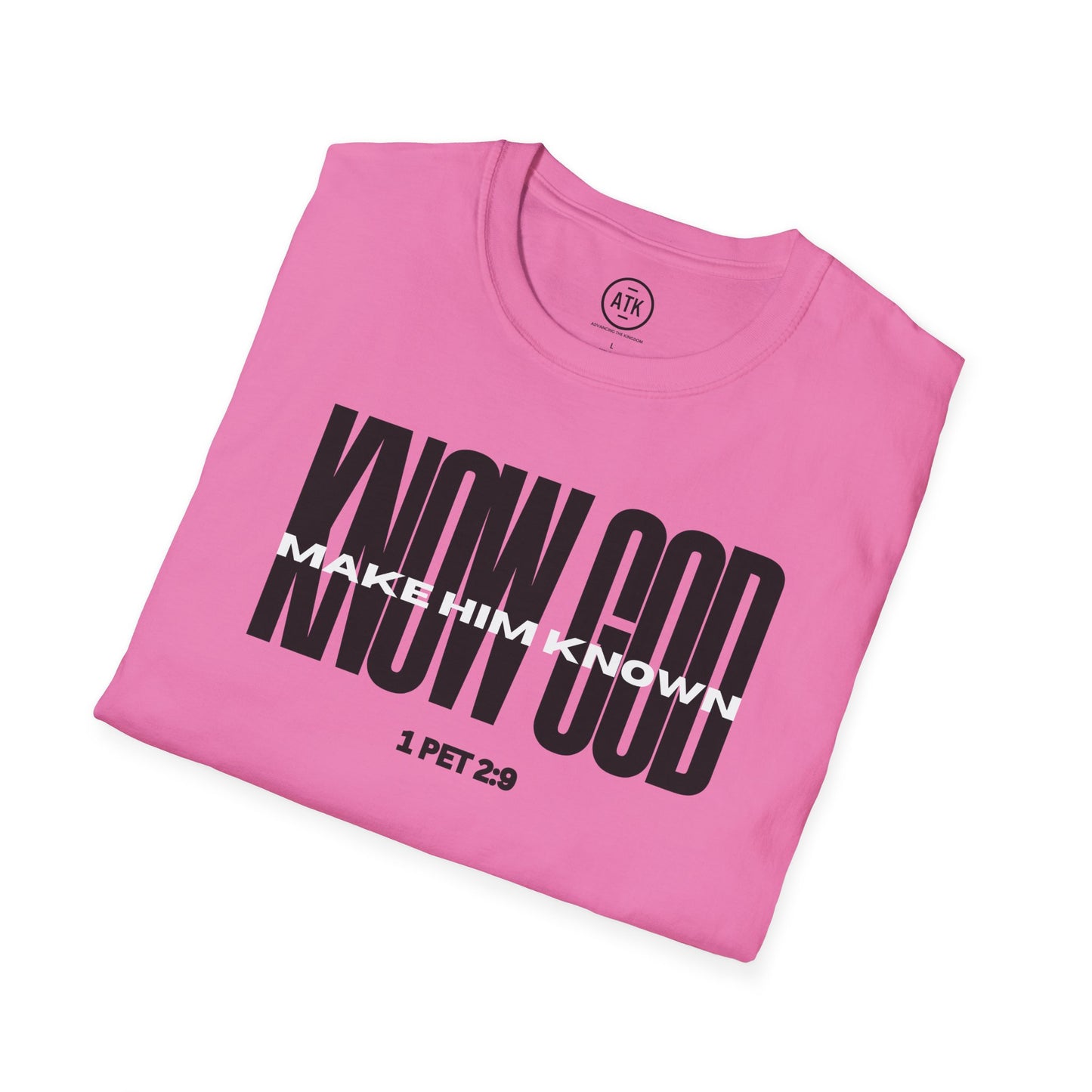 Know God Unisex Softstyle T-Shirt BLK