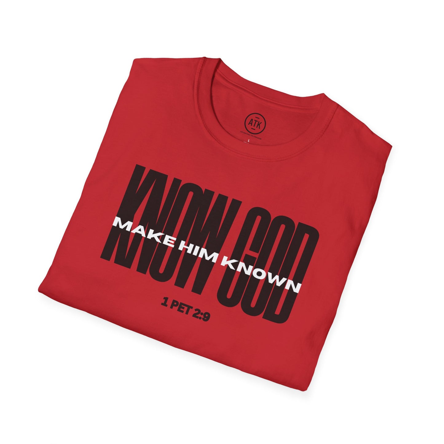 Know God Unisex Softstyle T-Shirt BLK