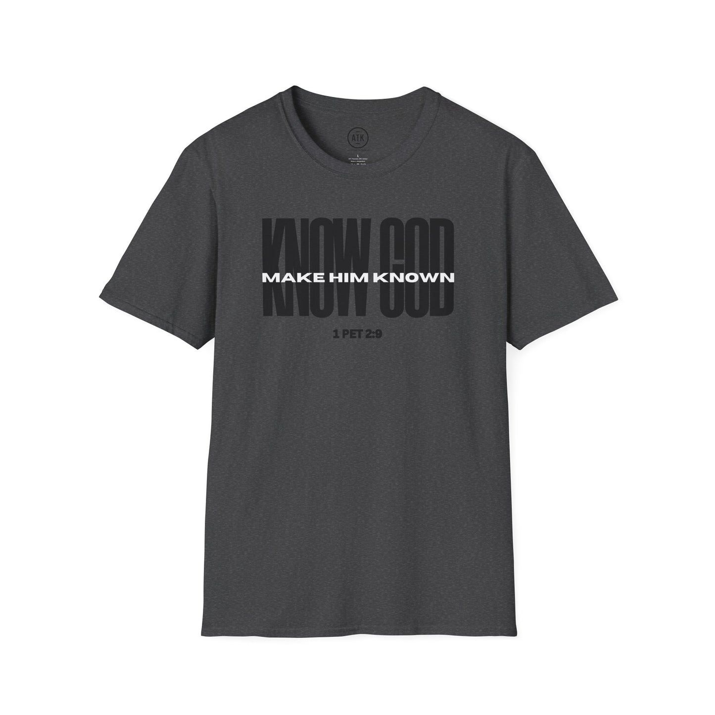 Know God Unisex Softstyle T-Shirt BLK