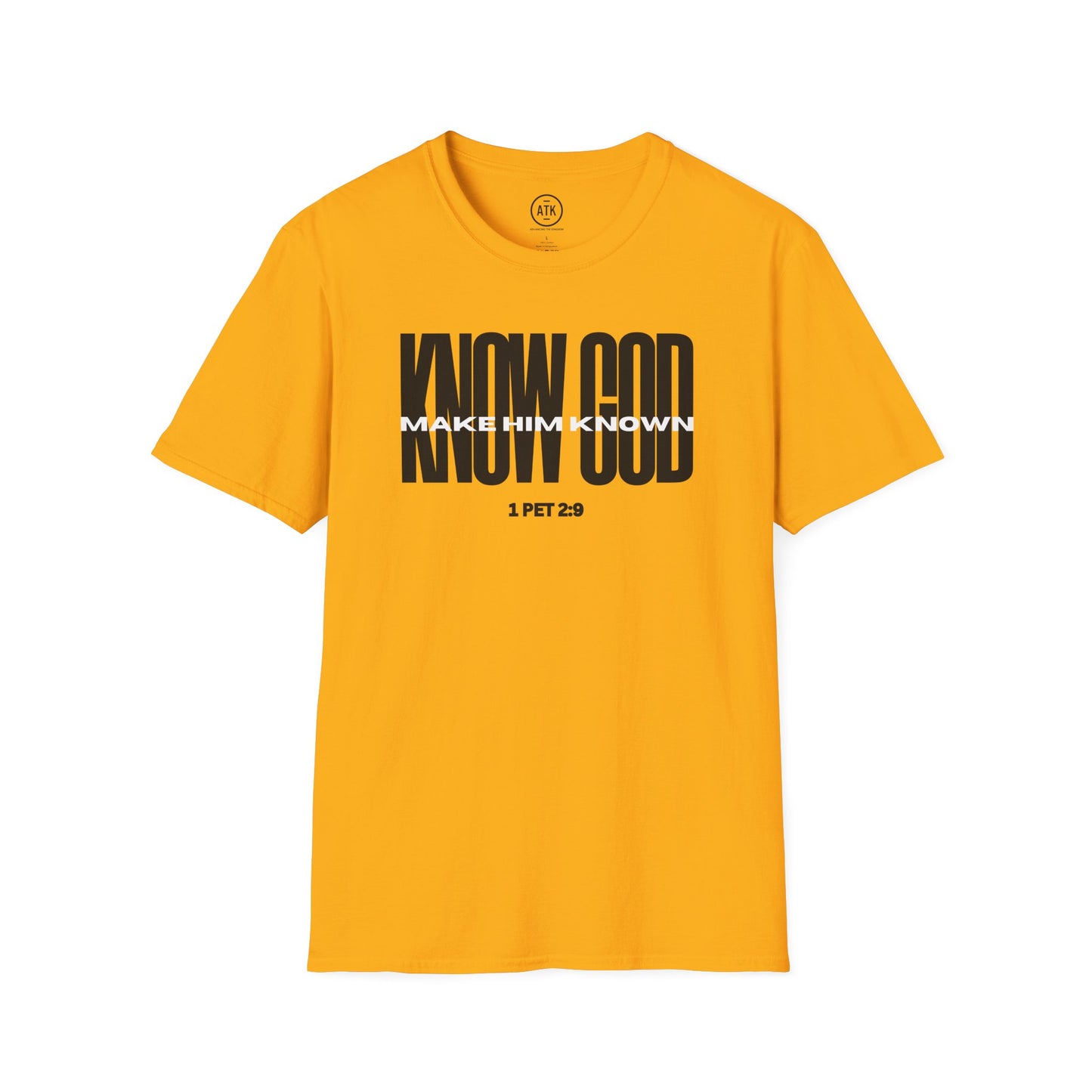 Know God Unisex Softstyle T-Shirt BLK
