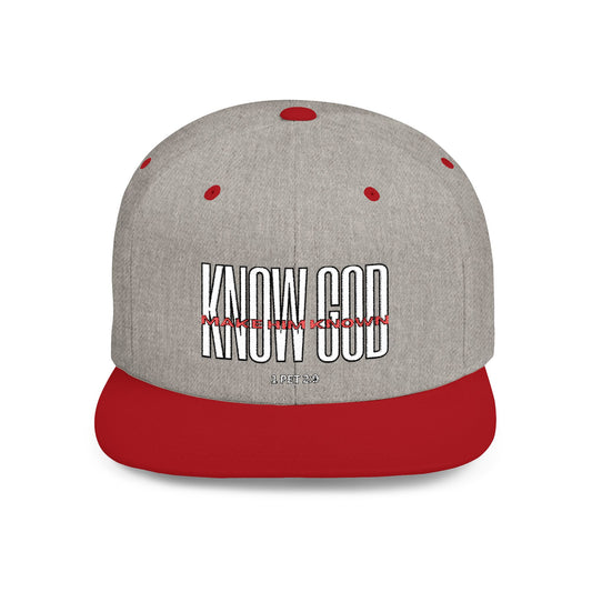 KNOW GOD Flat Bill Snapback Cap
