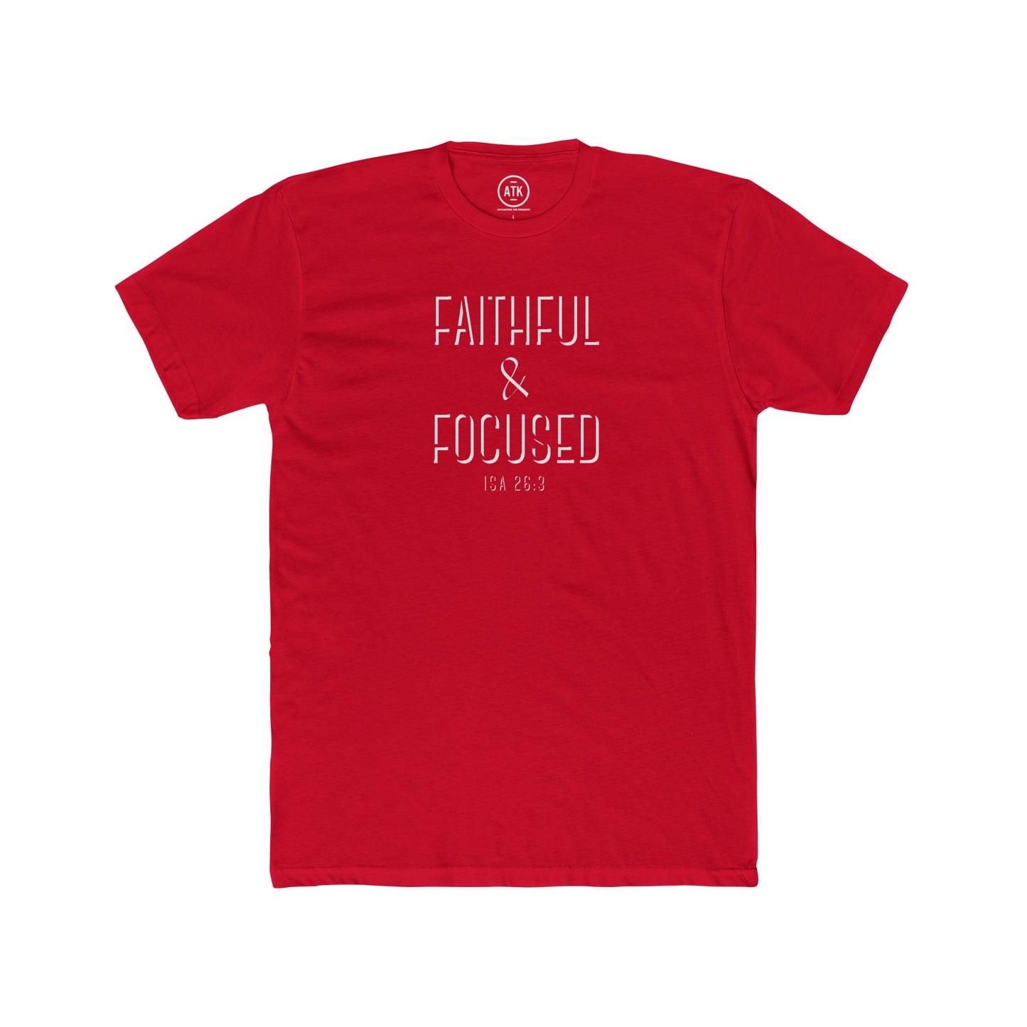 Faithful & Focused Unisex Cotton Crew Tee