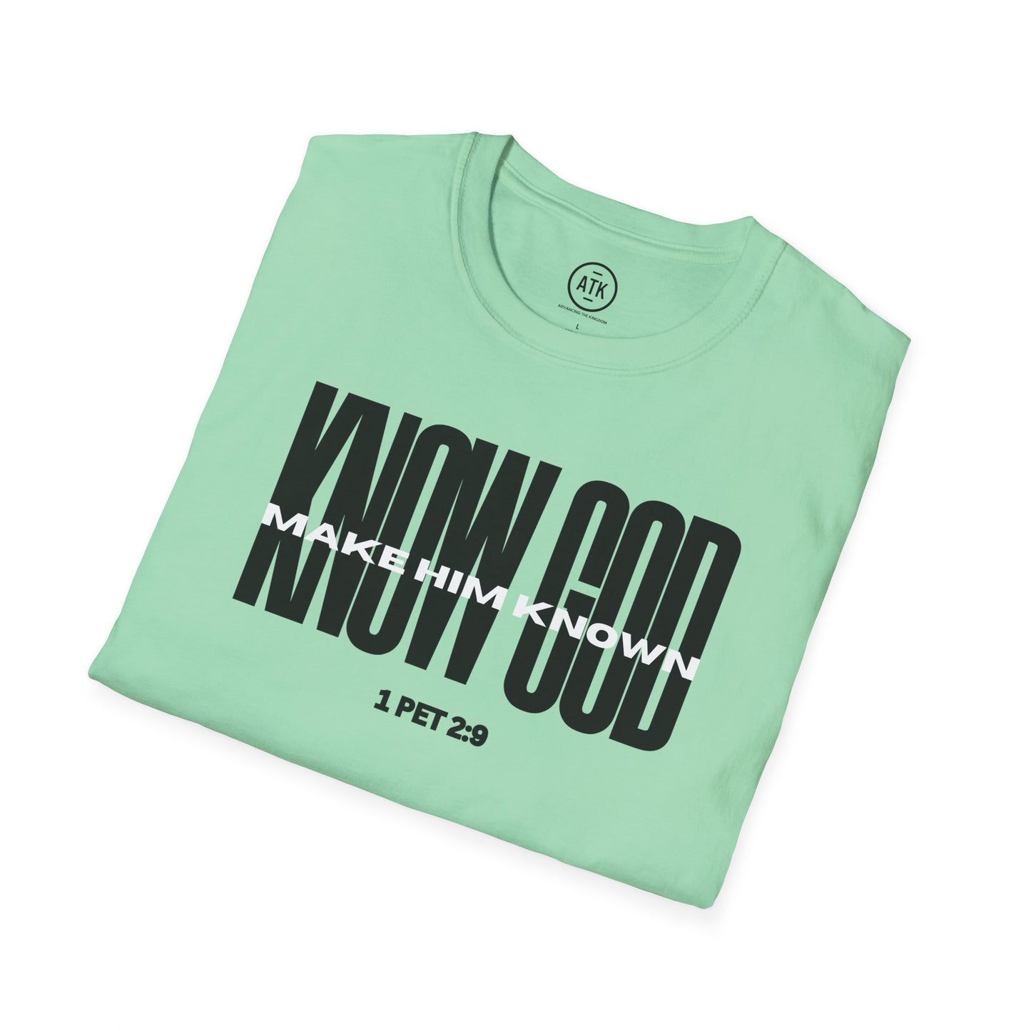 Know God Unisex Softstyle T-Shirt BLK