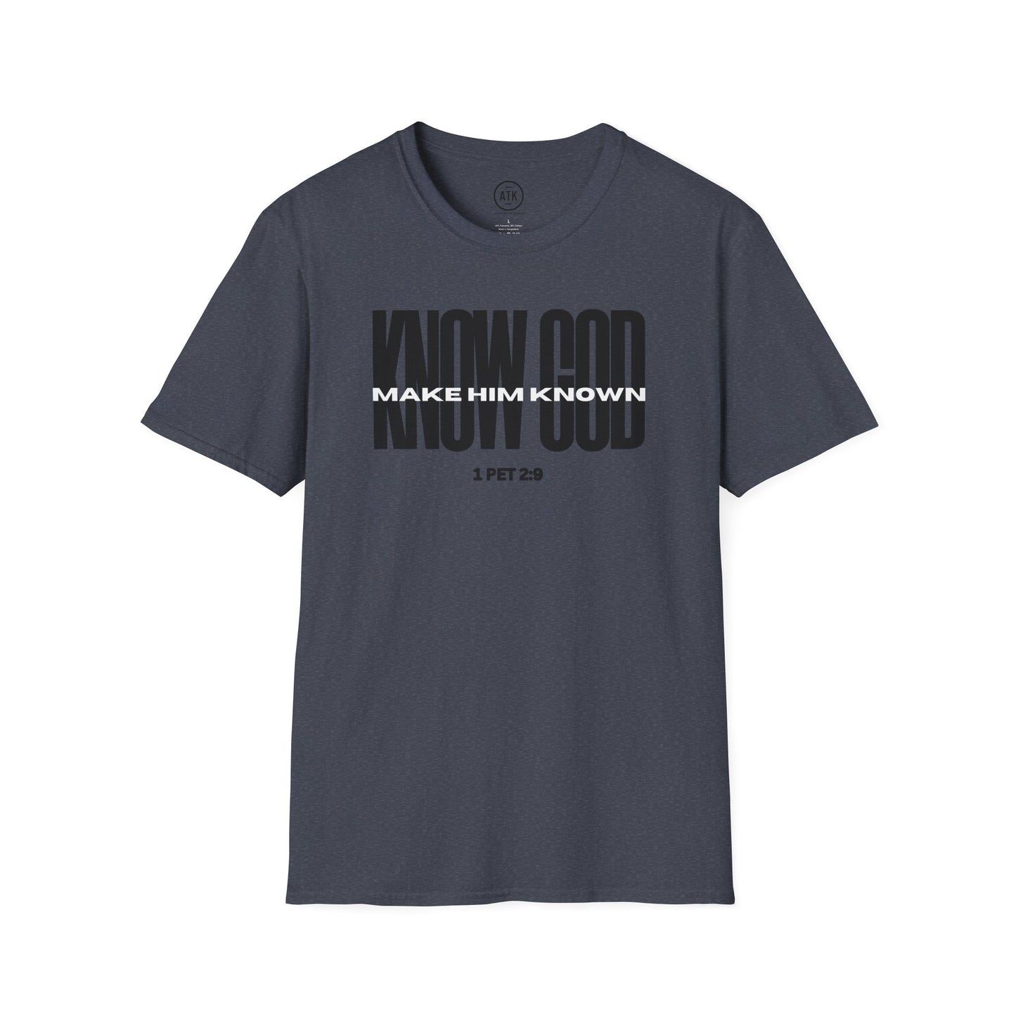 Know God Unisex Softstyle T-Shirt BLK