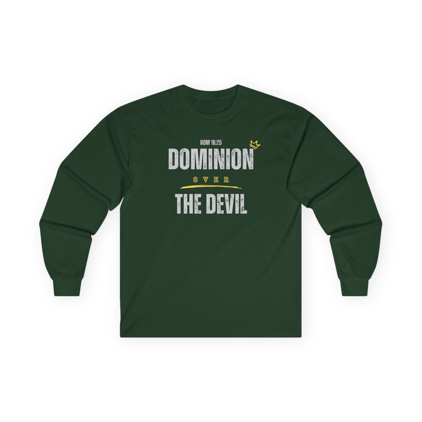 Dominion Over the Devil (Grey) - Long Sleeve Tee