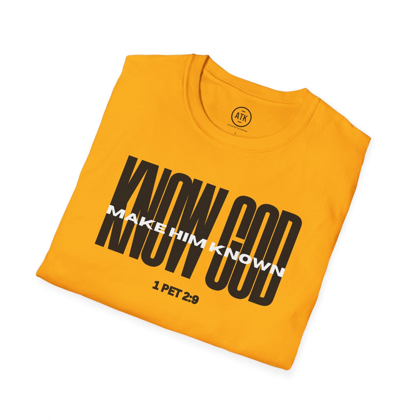Know God Unisex Softstyle T-Shirt BLK
